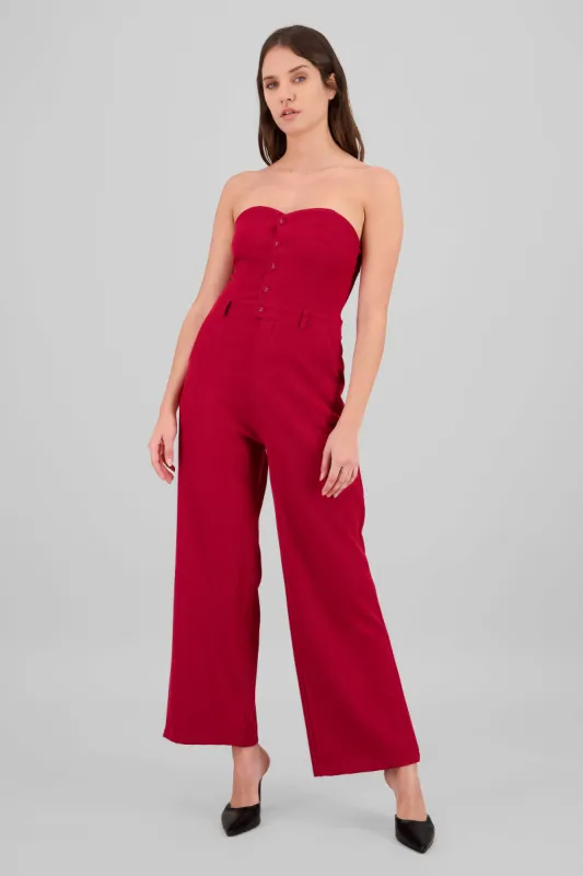 Jumpsuit strapples con botones sold by Shasa