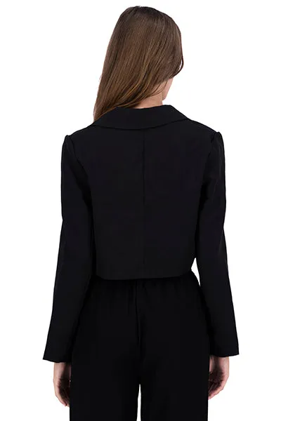 Saco crop cuello solapa liso sold by Shasa product image thumbnail 4