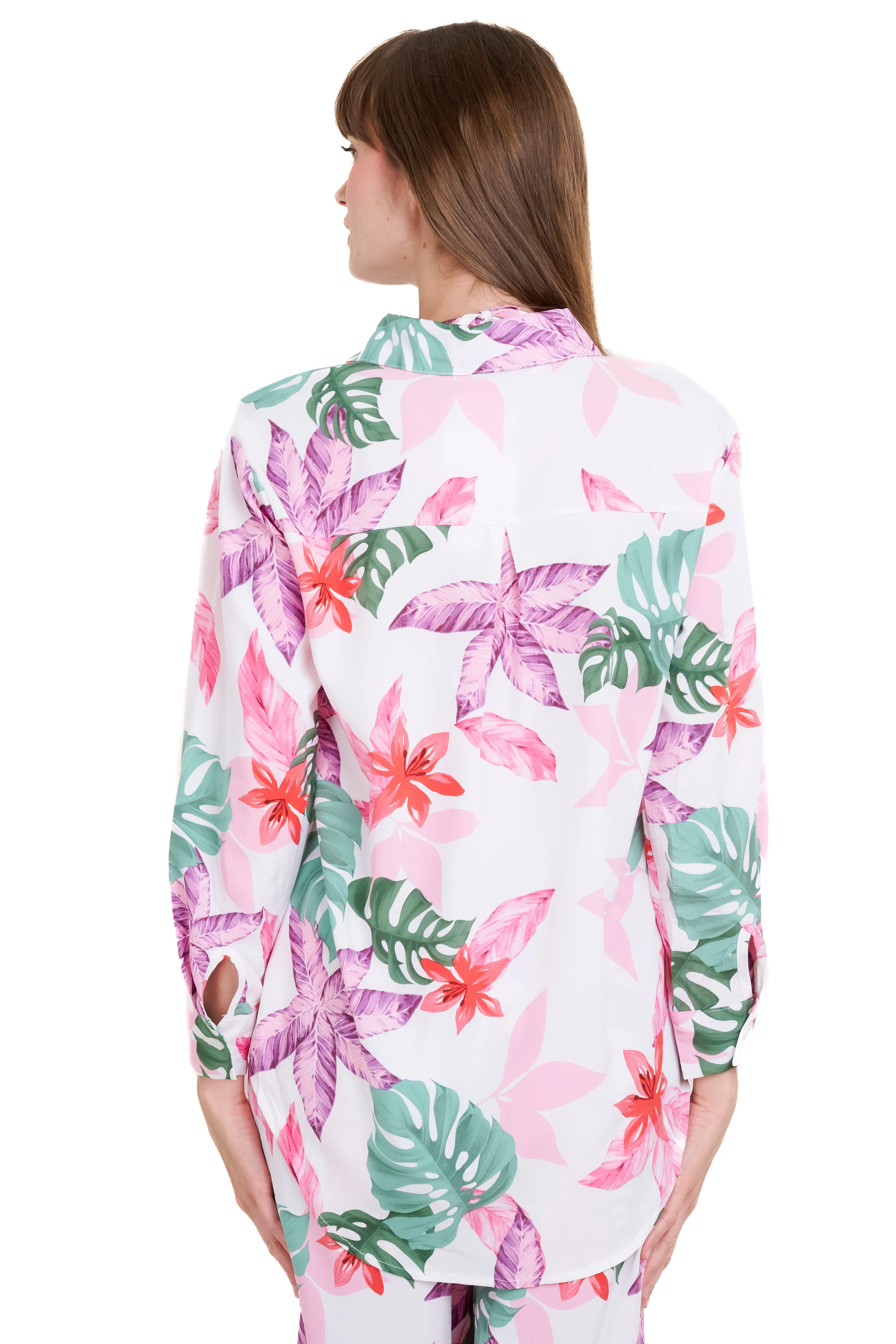 Camisa manga larga botones estampado flores sold by Shasa product image thumbnail 4