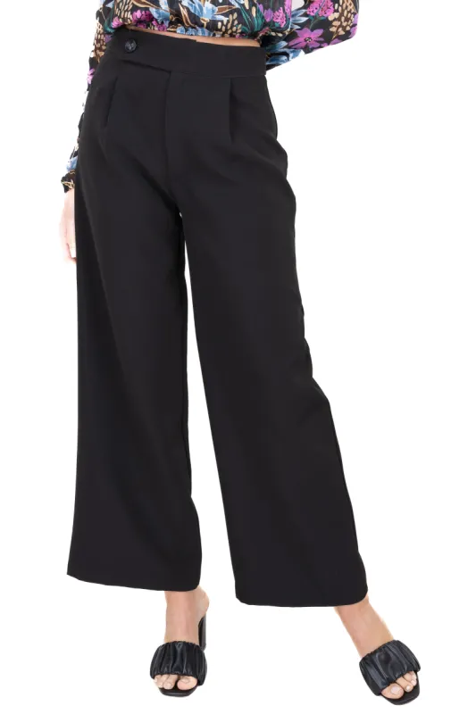 Pantalón wide leg botón cruzado sold by Shasa