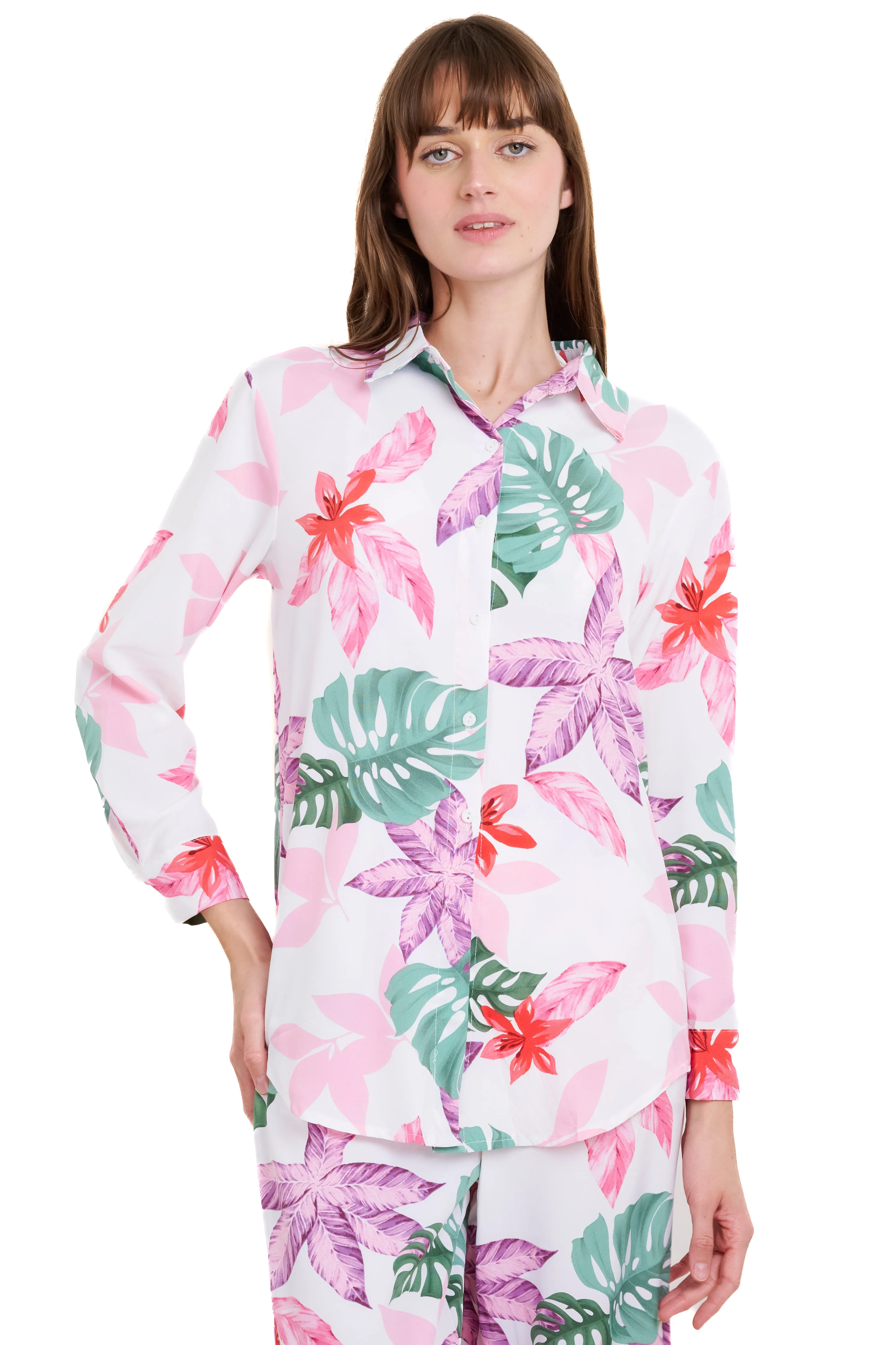 Camisa manga larga botones estampado flores sold by Shasa product image thumbnail 2