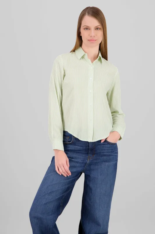 Camisa Rayas Asimétrica sold by Shasa