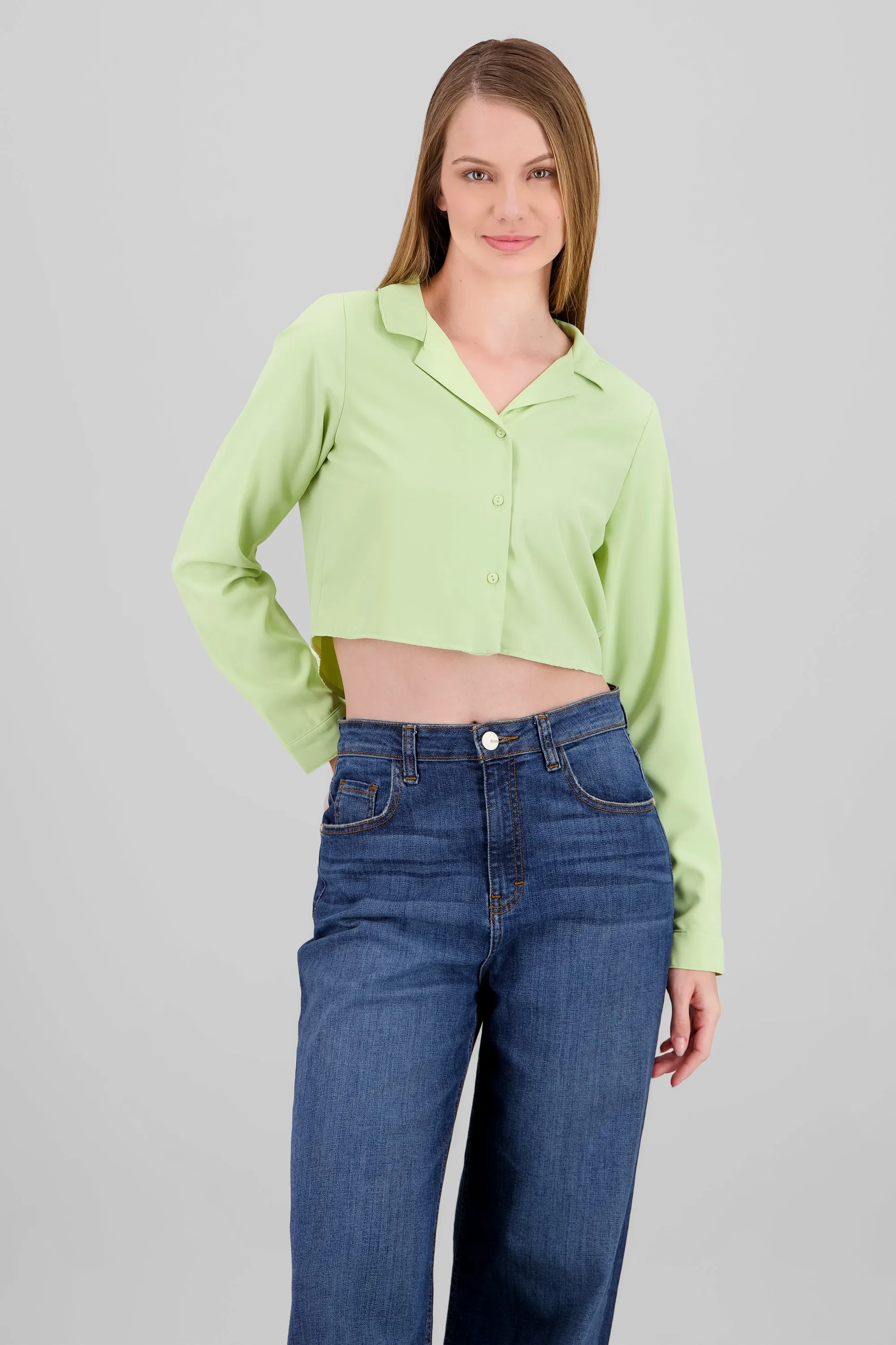 Camisa Lisa Manga Larga sold by Shasa