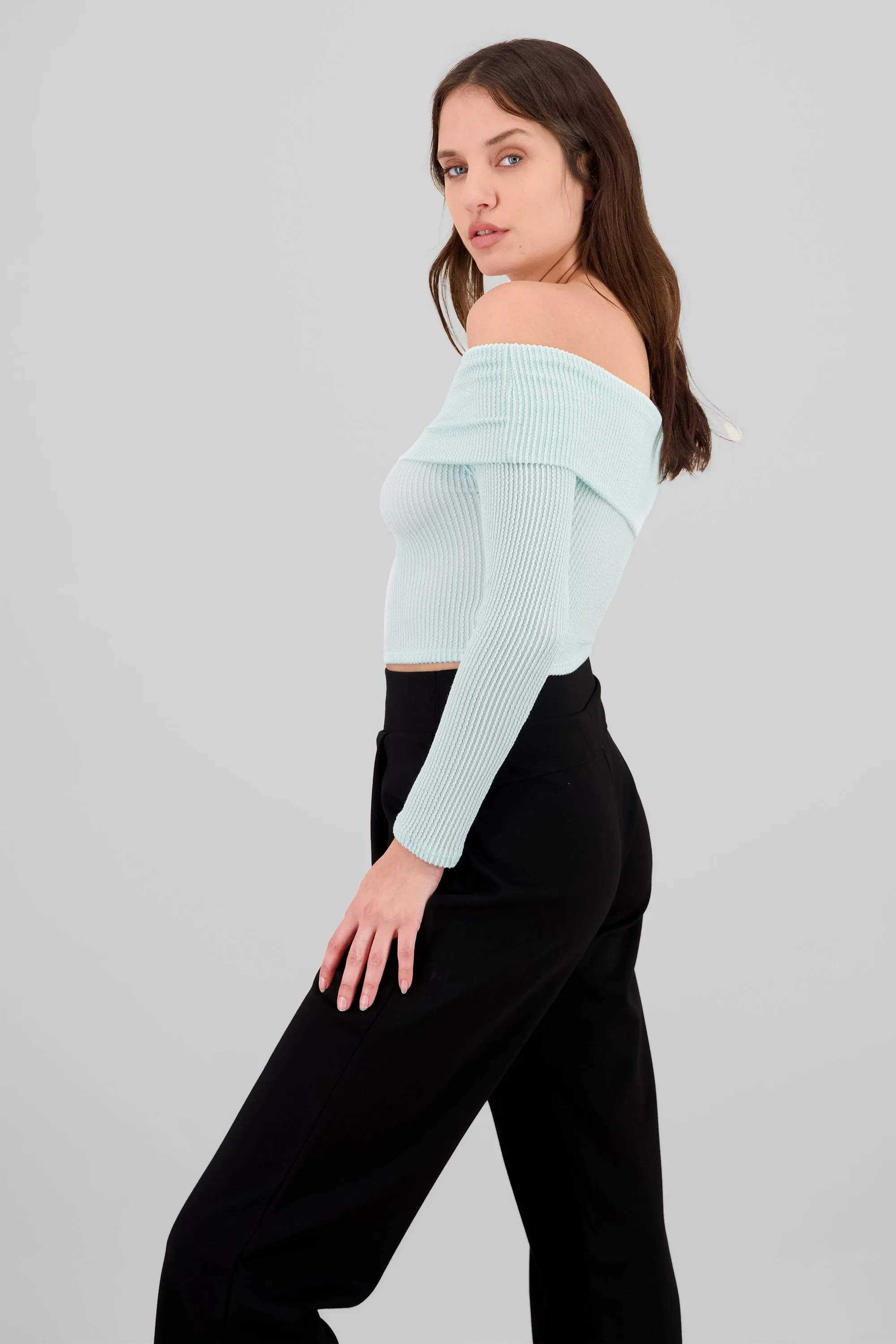 Top Sin Hombros Textura Rib sold by Shasa product image thumbnail 3