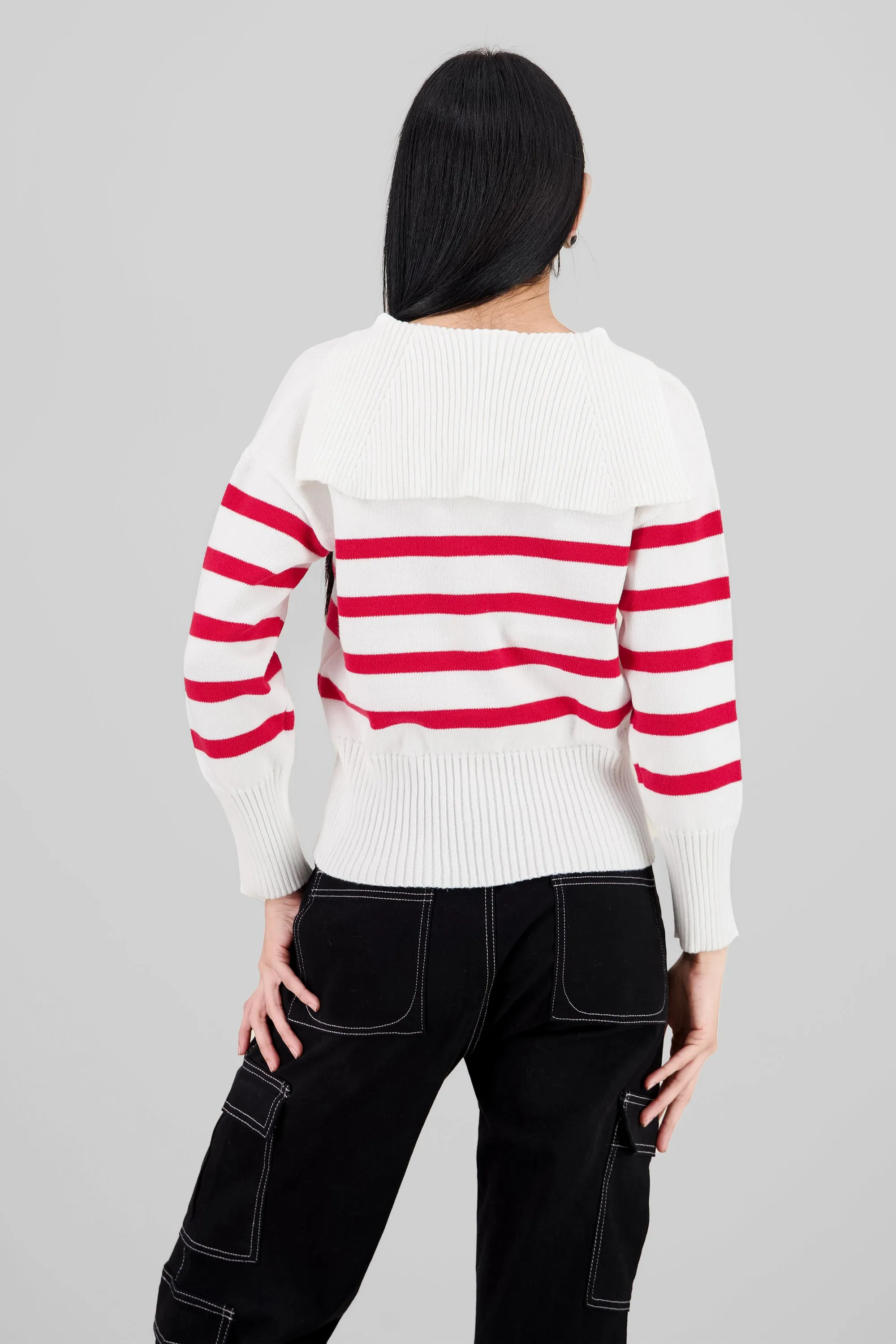 Suéter cuello polo rayas sold by Shasa product image thumbnail 4