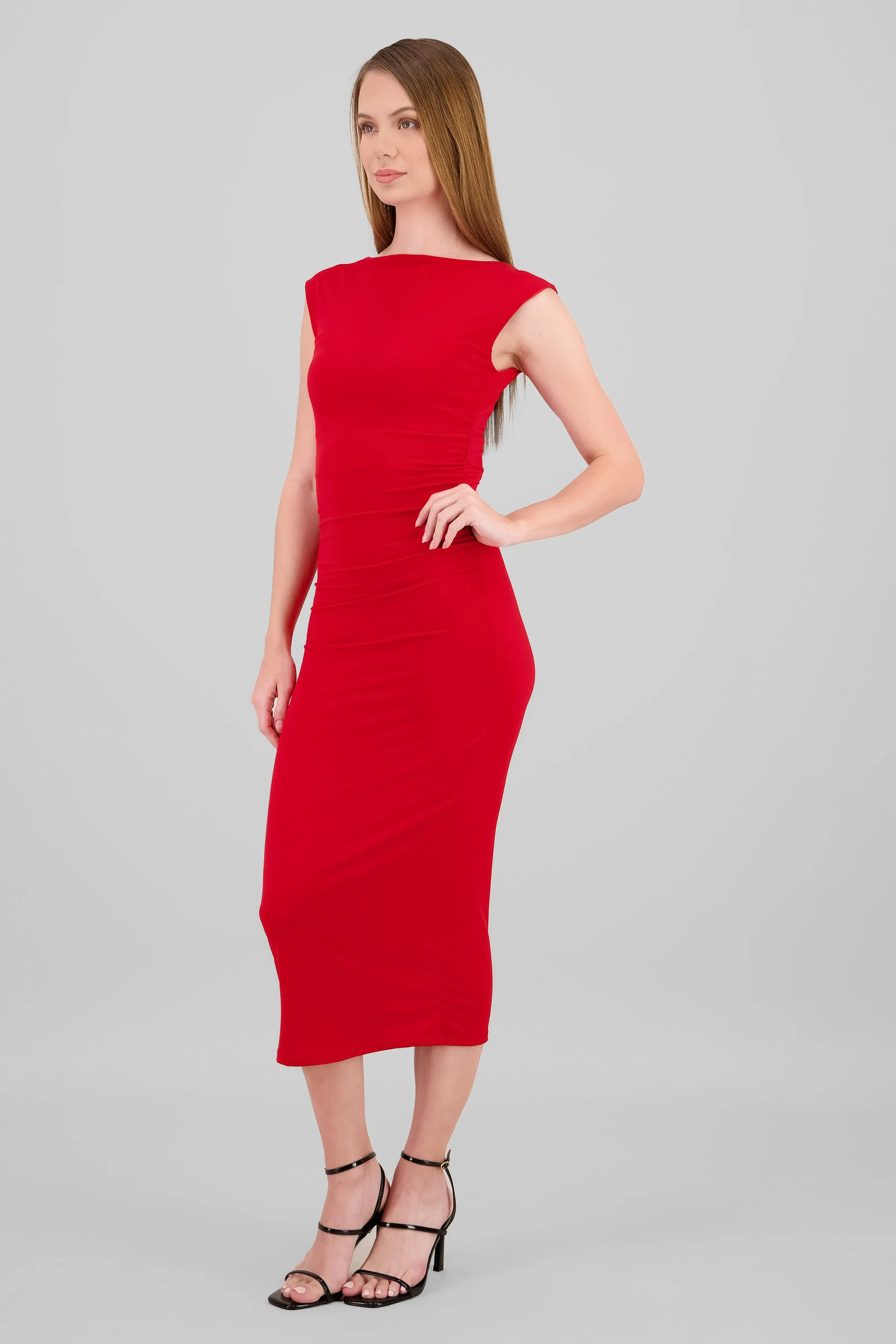 Vestido drapeado sin mangas sold by Shasa product image thumbnail 3