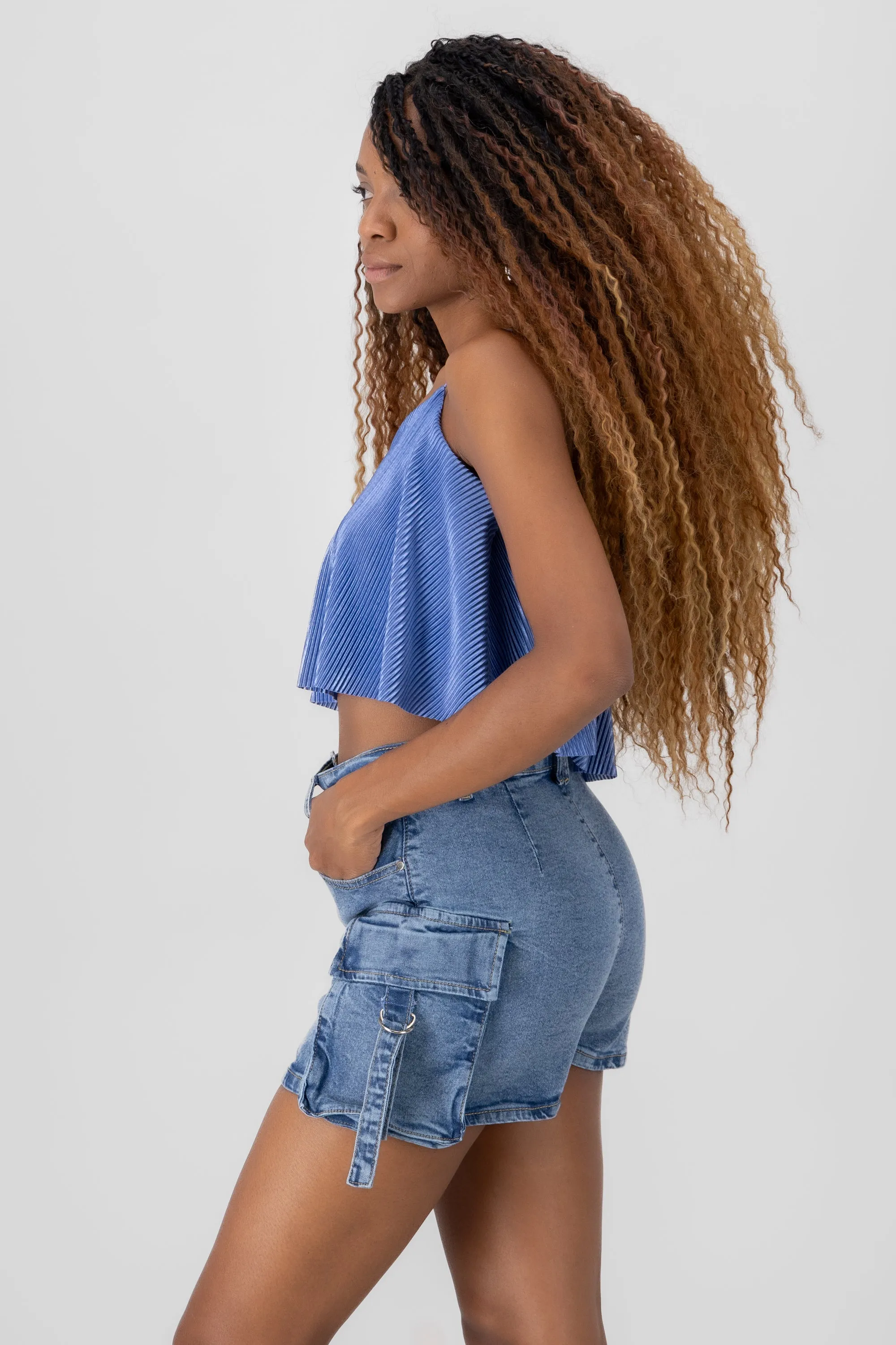 Top Crop Tejido Plisado Tirantes sold by Shasa product image thumbnail 3