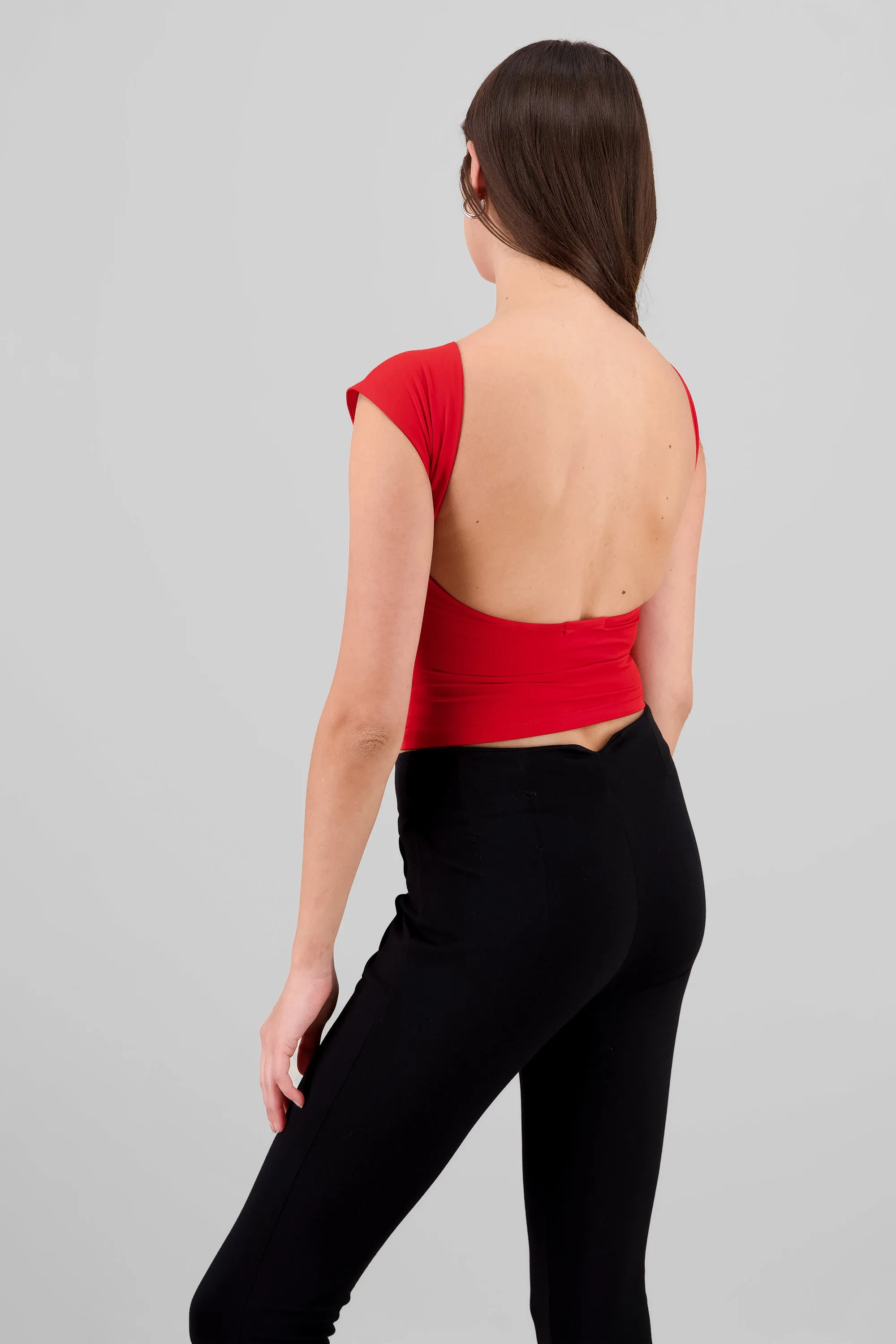 Top manga corta escote espalda sold by Shasa product image thumbnail 4