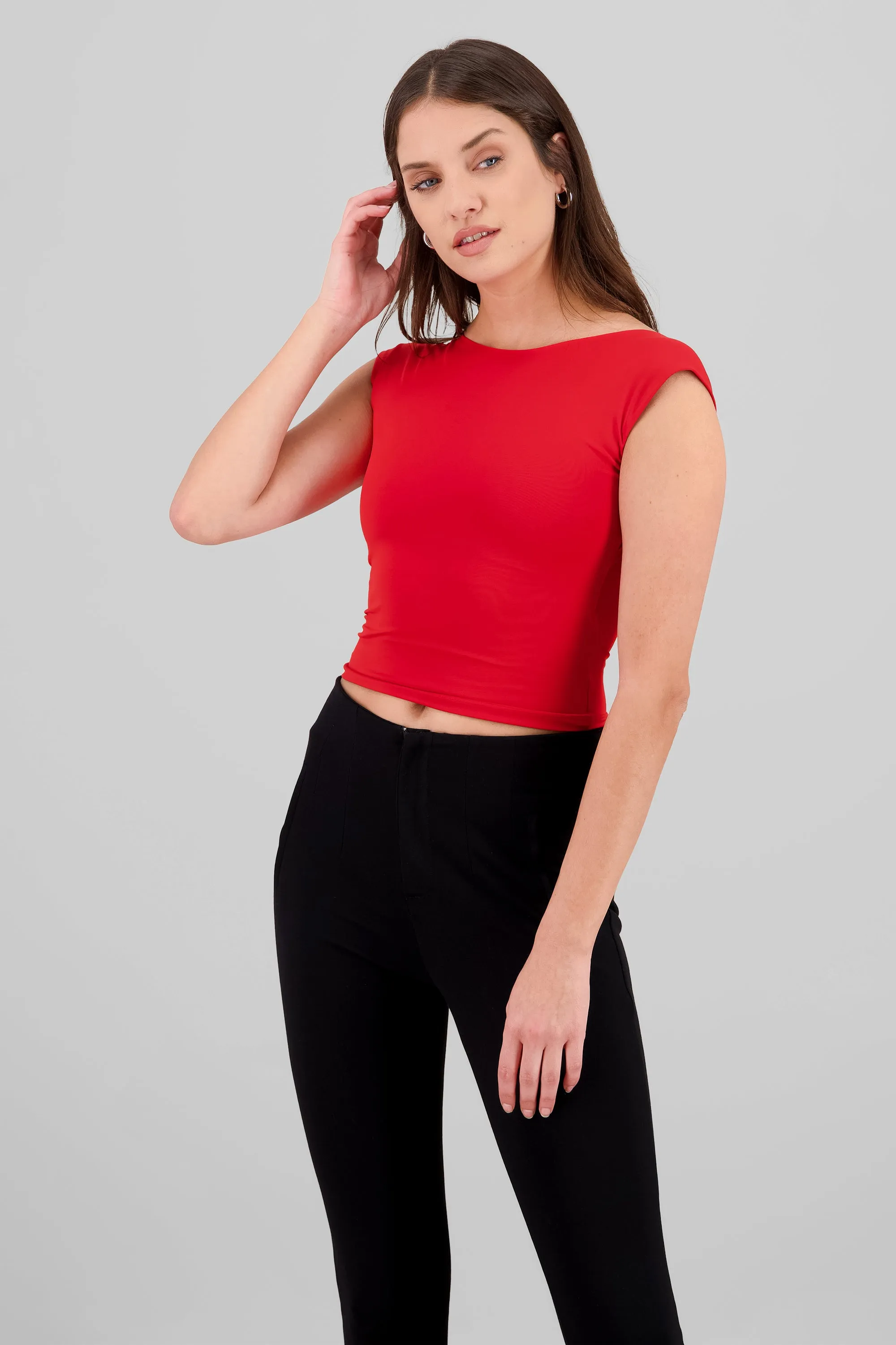 Top manga corta escote espalda sold by Shasa product image thumbnail 2