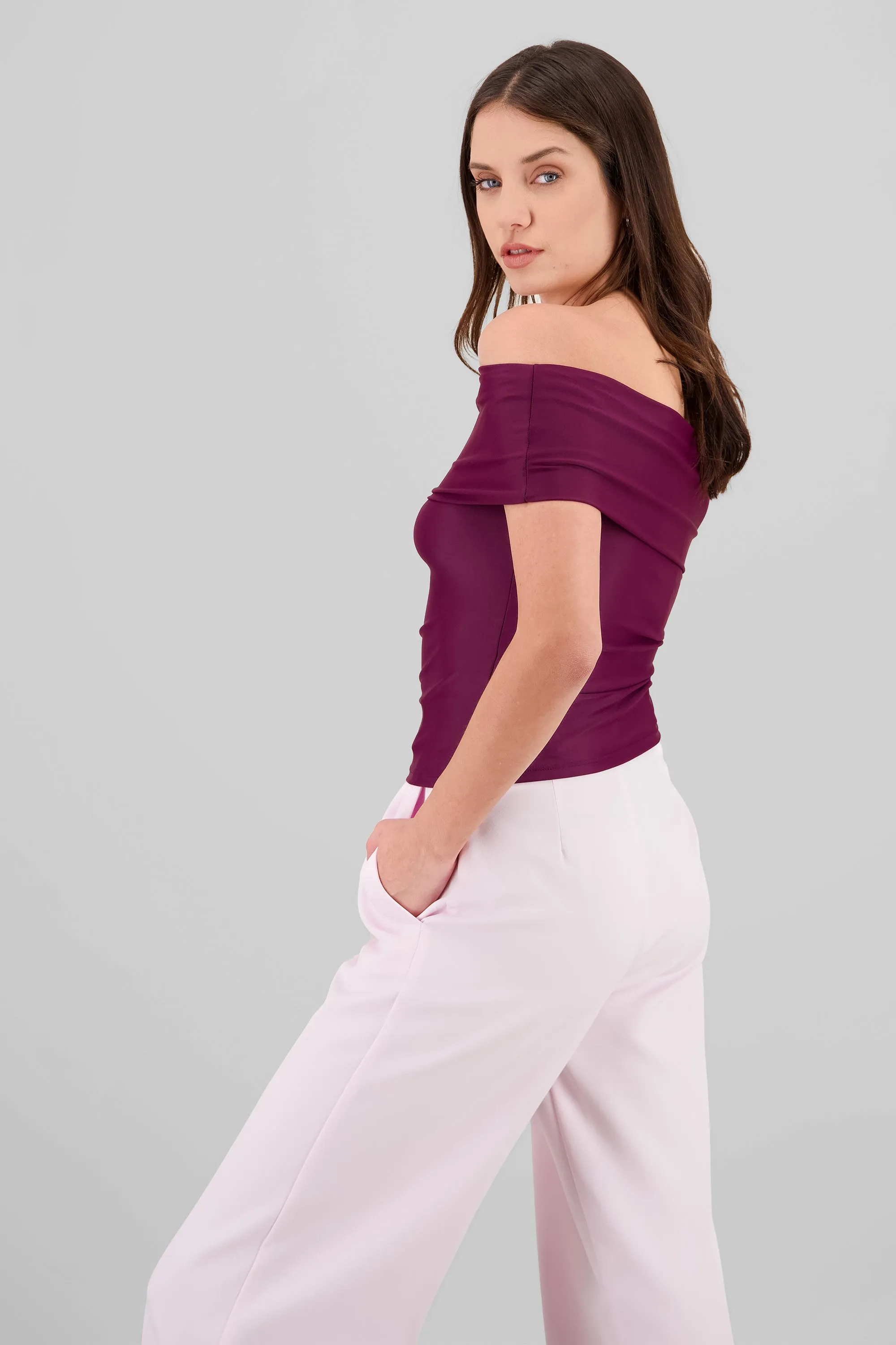 Top off shoulder liso con manga Hypsters sold by Shasa product image thumbnail 3