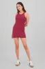 Vestido mini sin manga cuello redondo rib sold by Shasa