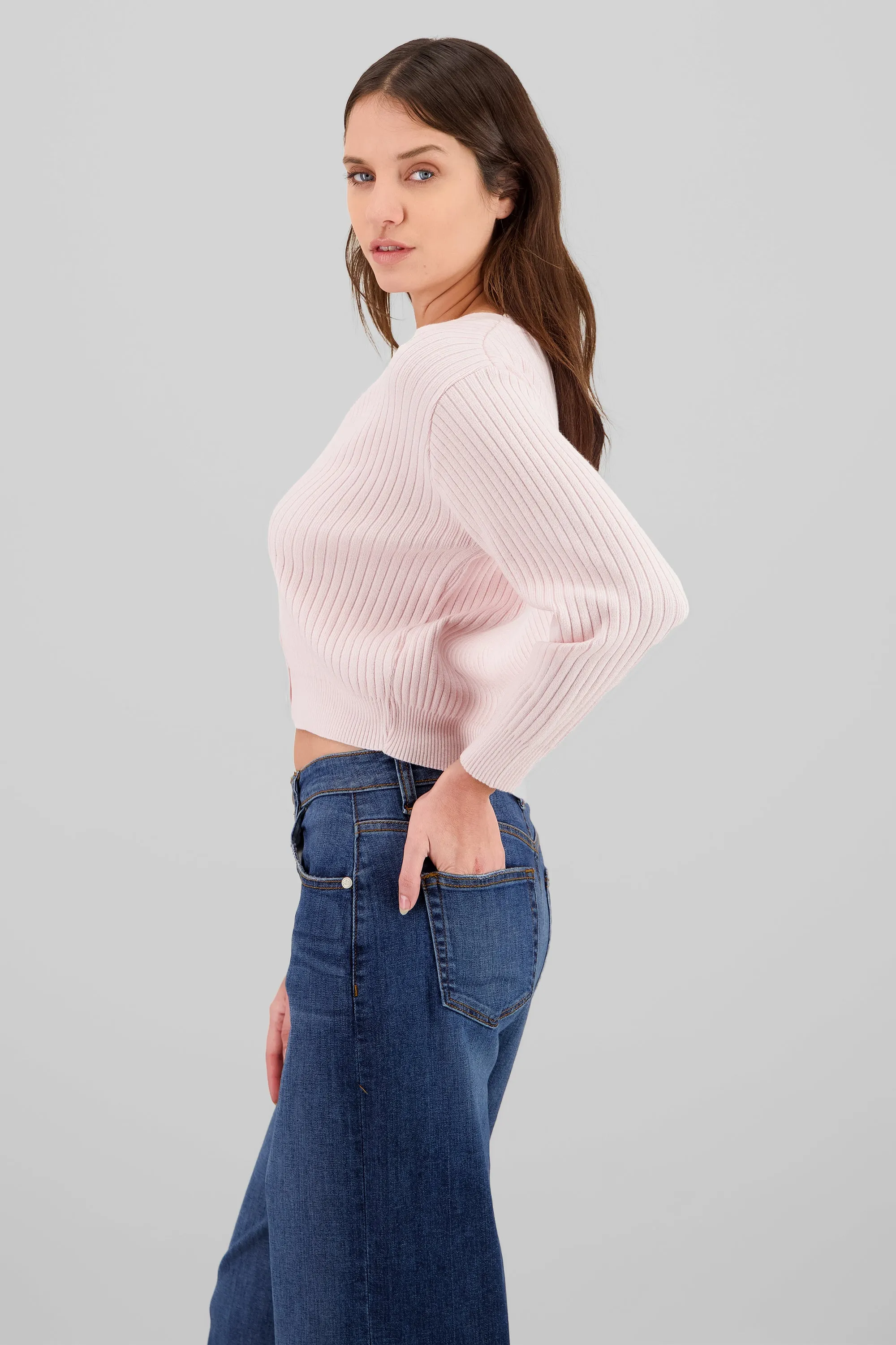 Cárdigan tejido acanalado botones sold by Shasa product image thumbnail 3