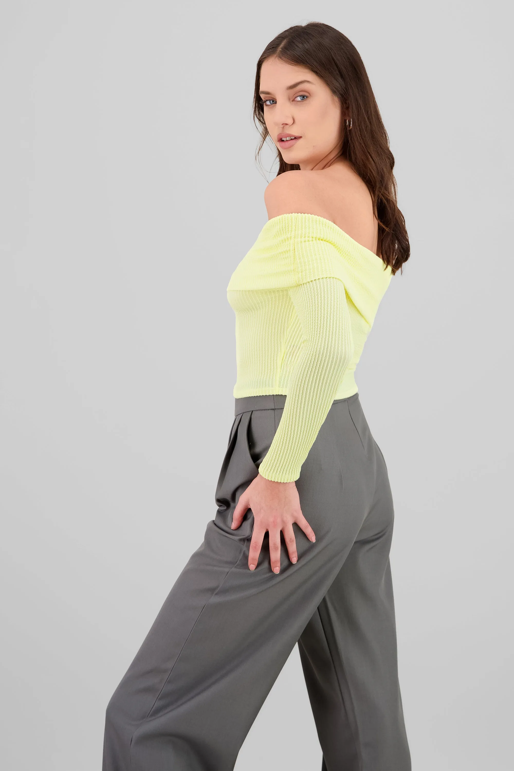 Top Sin Hombros Textura Rib sold by Shasa product image thumbnail 3