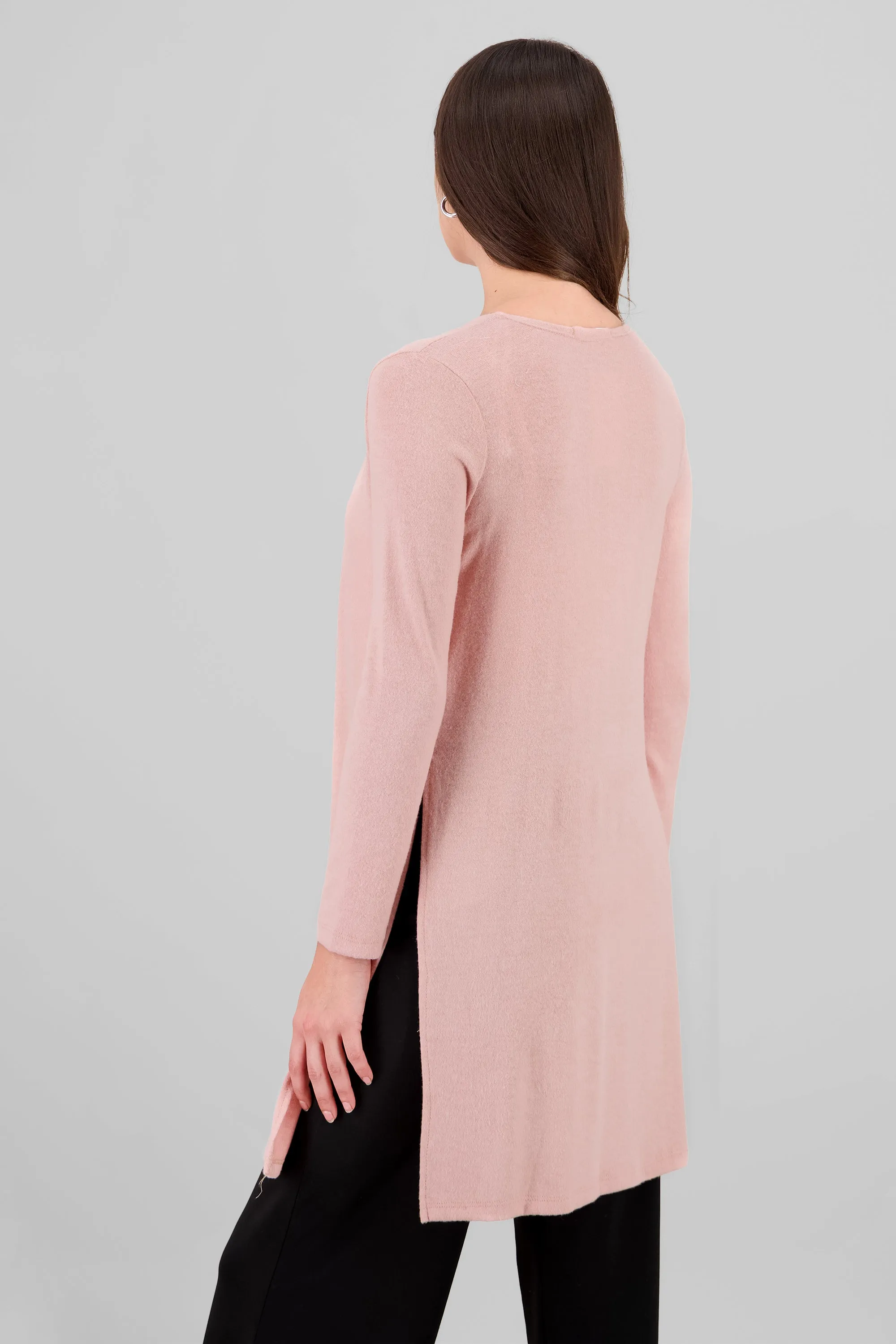 Cardigan largo manga larga tacto suave sold by Shasa product image thumbnail 4