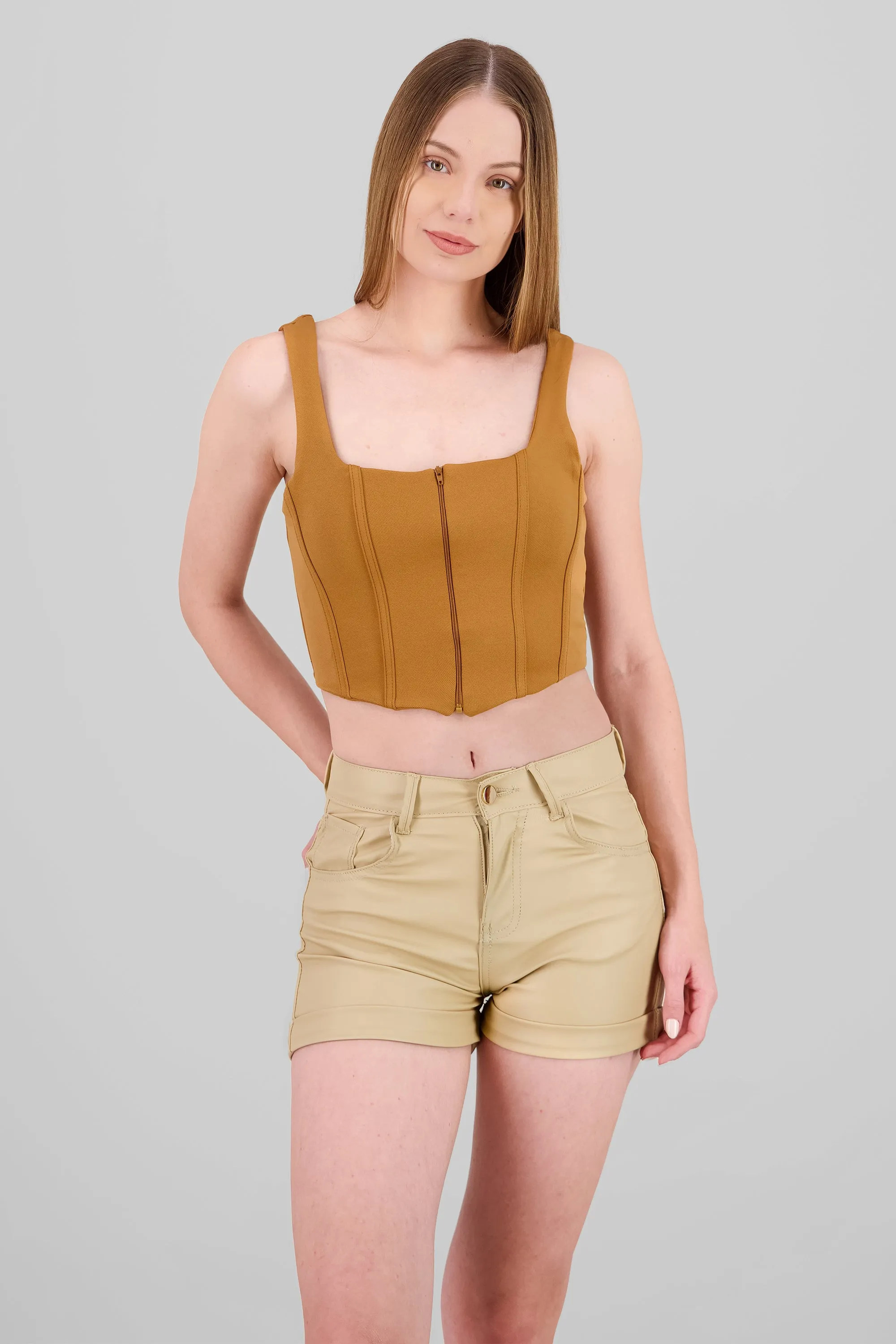 Corset corto de gamuza sold by Shasa product image thumbnail 2