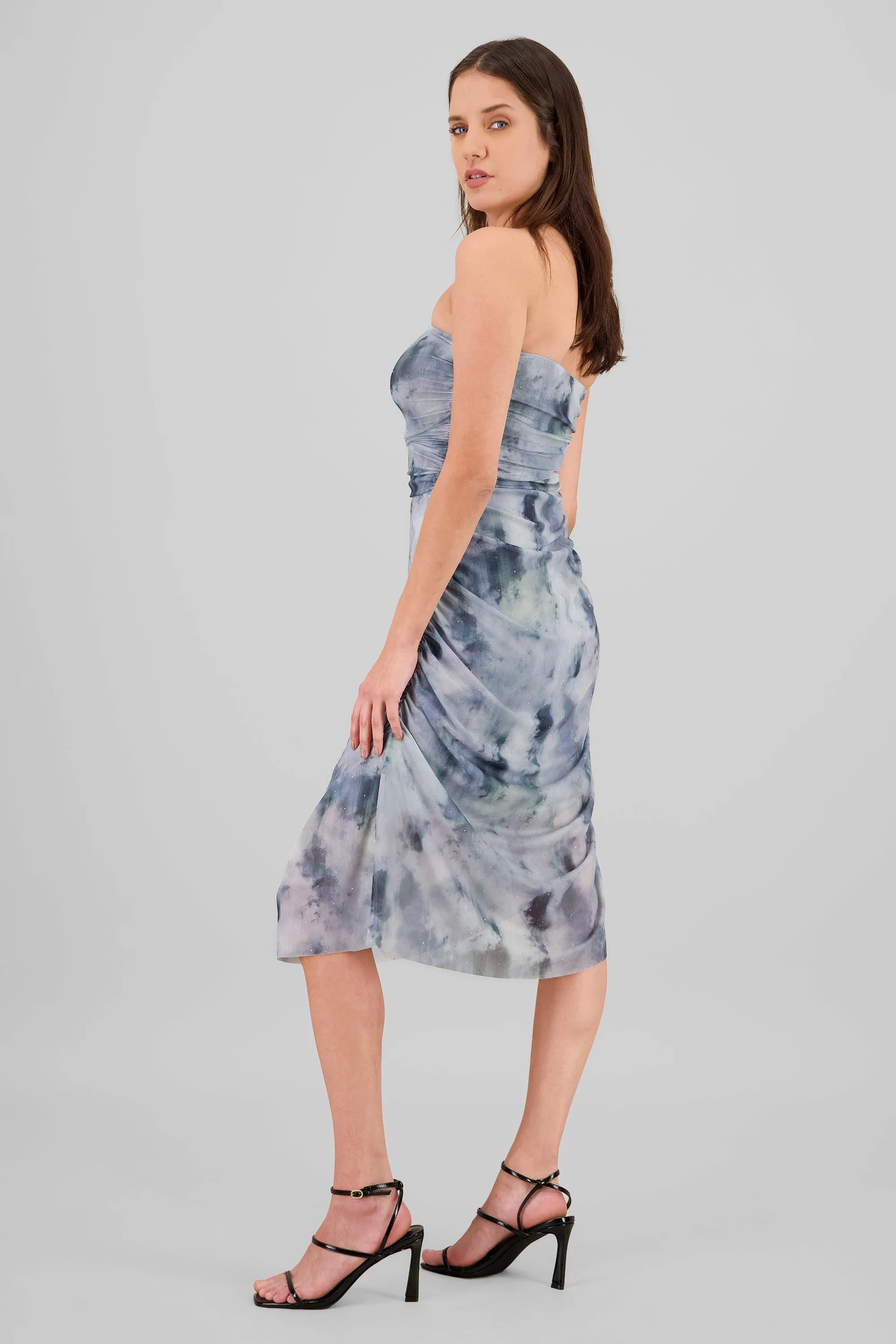 Vestido midi mesh brillos sold by Shasa product image thumbnail 3