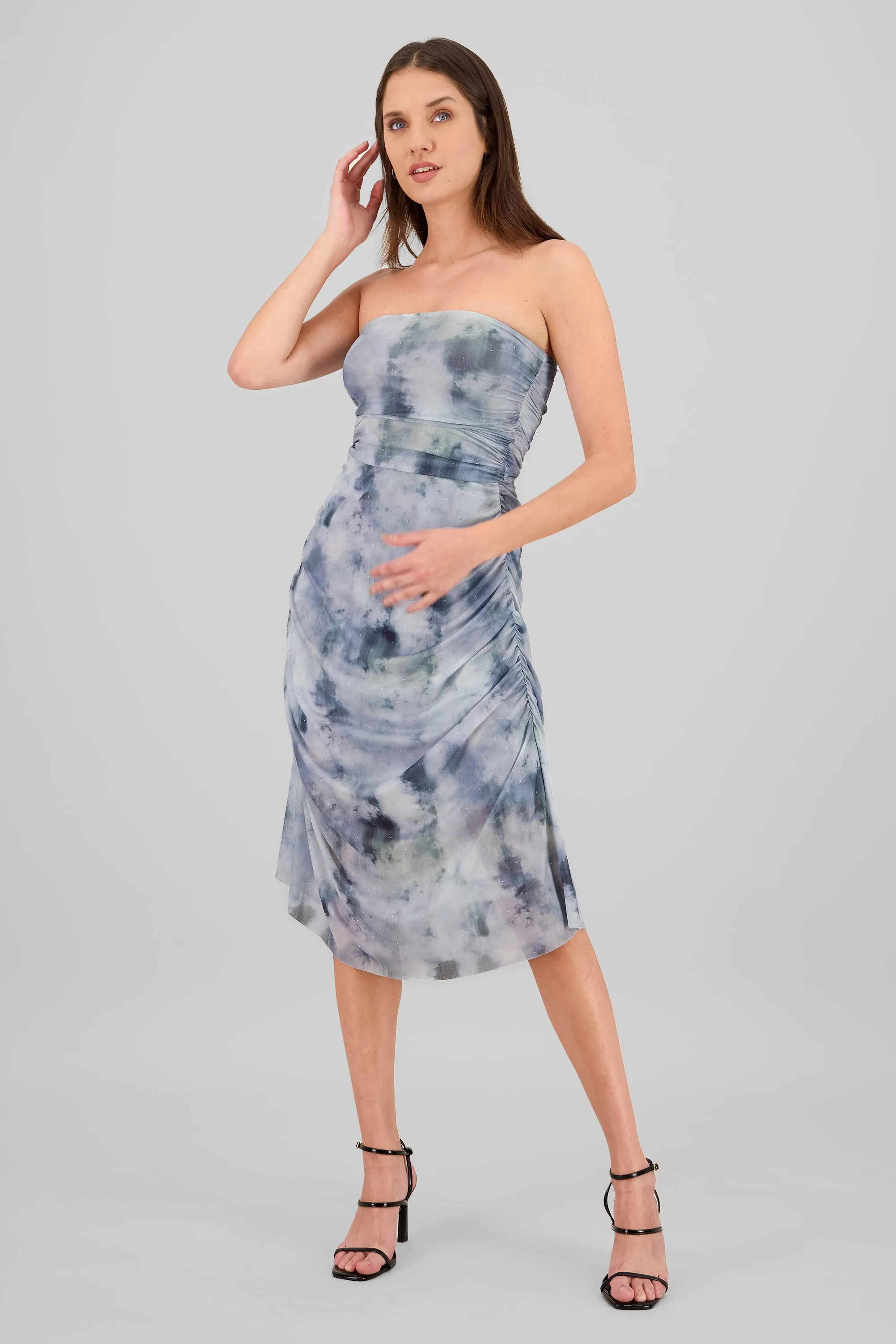 Vestido midi mesh brillos sold by Shasa product image thumbnail 2