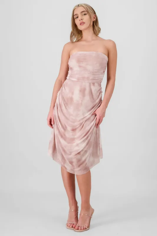 Vestido midi mesh brillos sold by Shasa