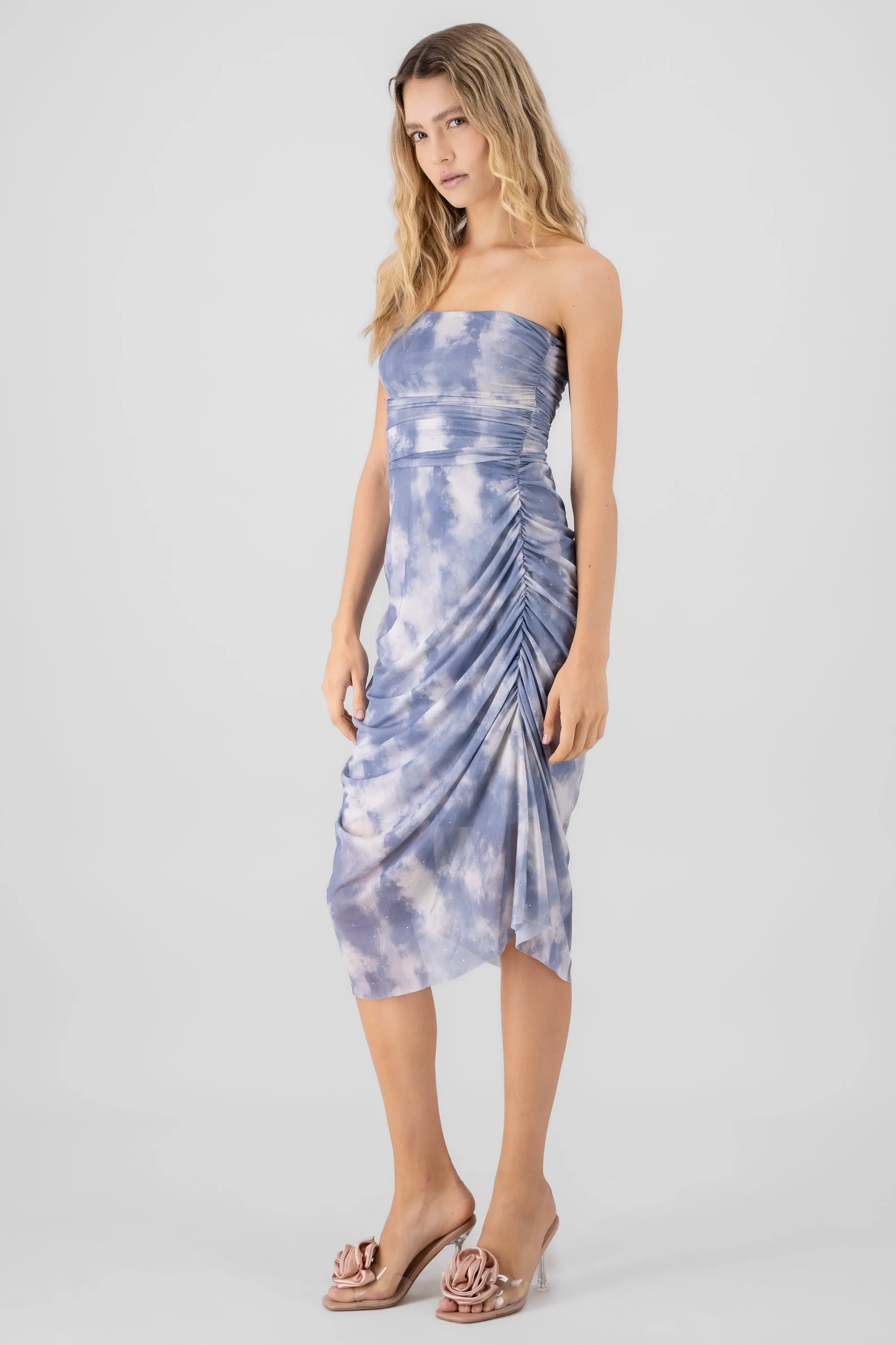 Vestido midi mesh brillos sold by Shasa product image thumbnail 3