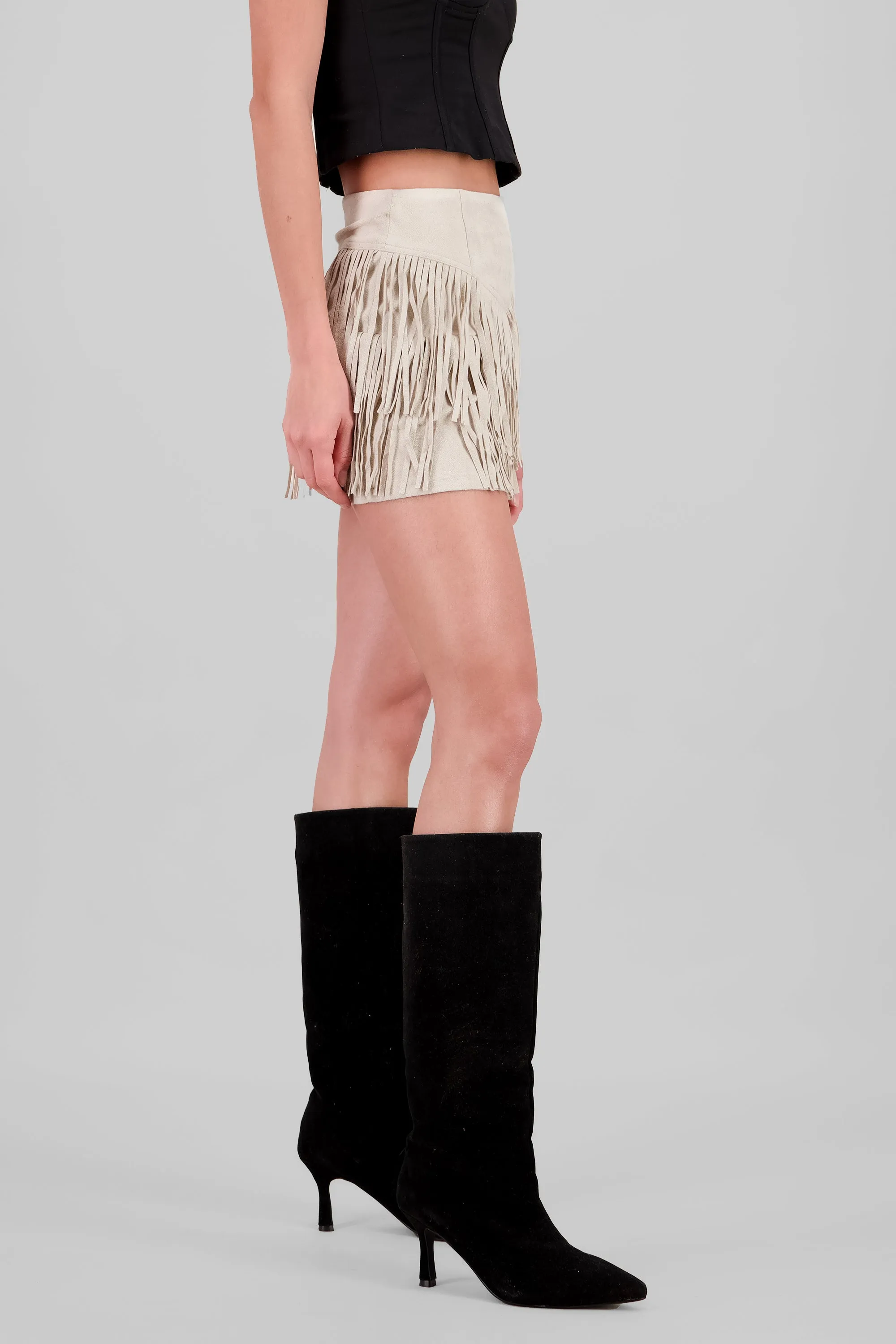 Falda gamuza flecos sold by Shasa product image thumbnail 3