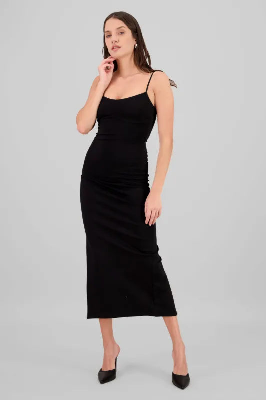 Maxi vestido bodycon liso sold by Shasa
