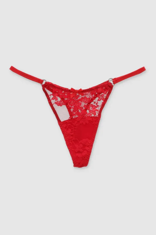 Tanga detalle lateral encaje sold by Shasa