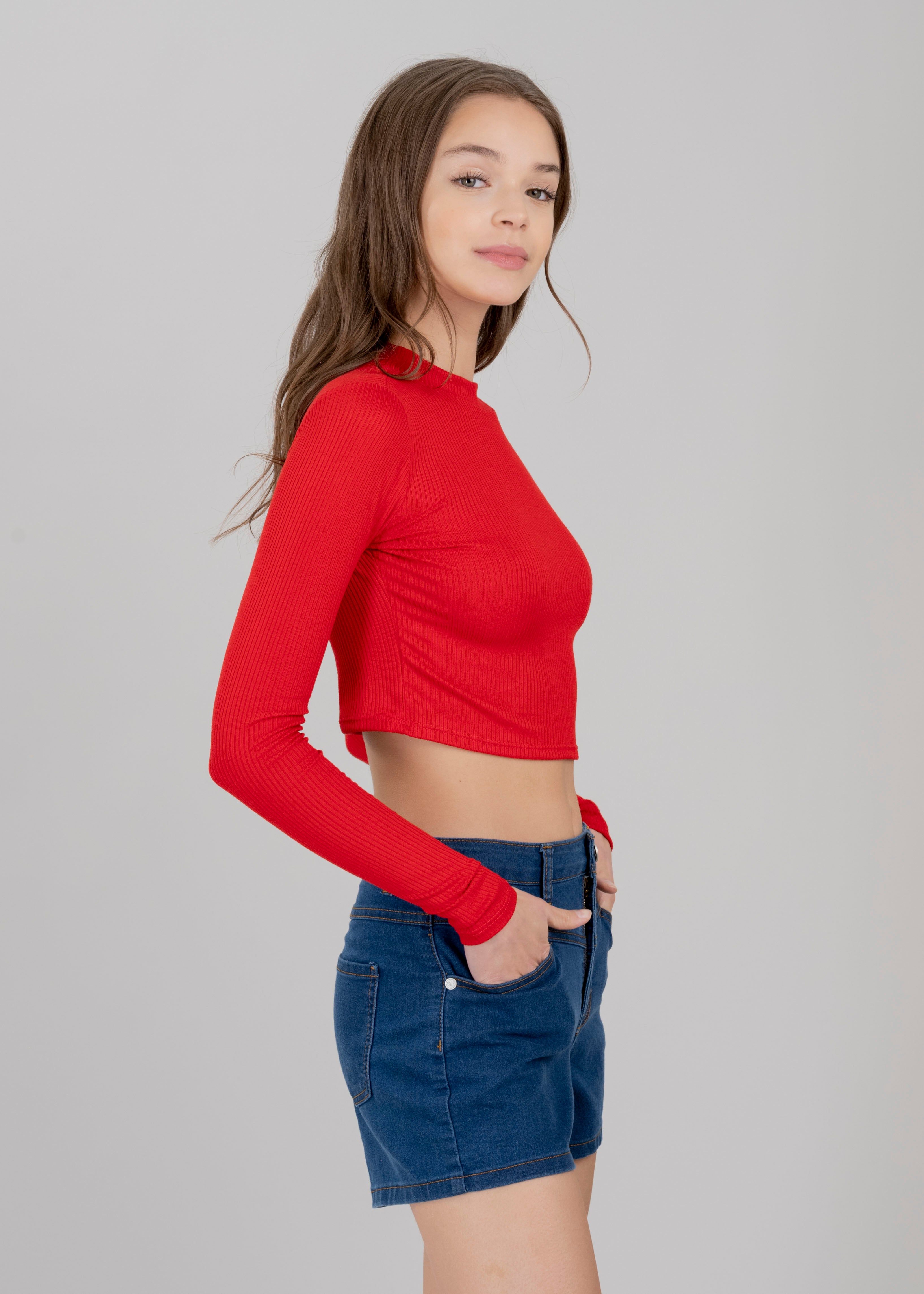 Top acanalado manga larga sold by Shasa product image thumbnail 3