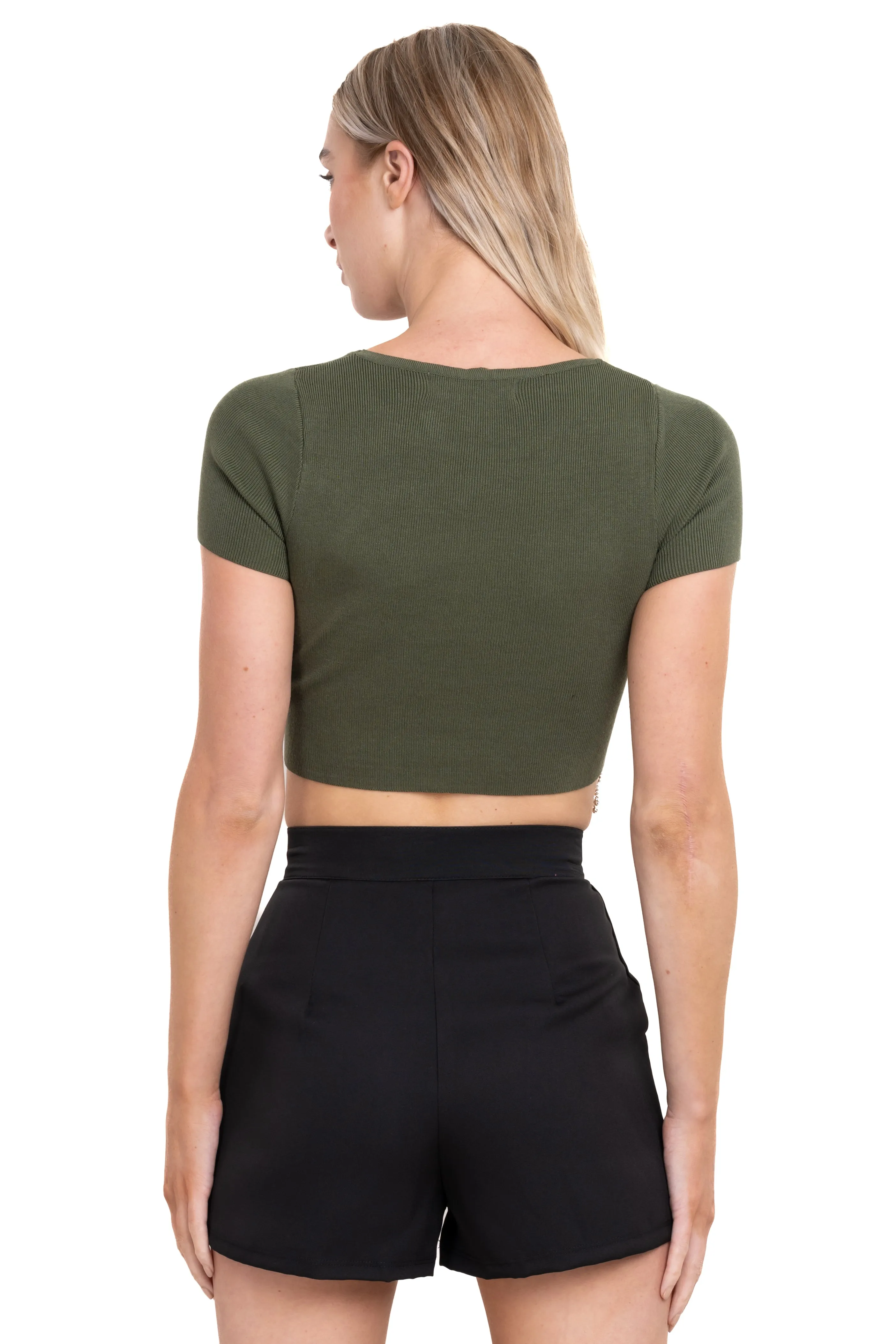 Top manga corta detalle brillos sold by Shasa product image thumbnail 4