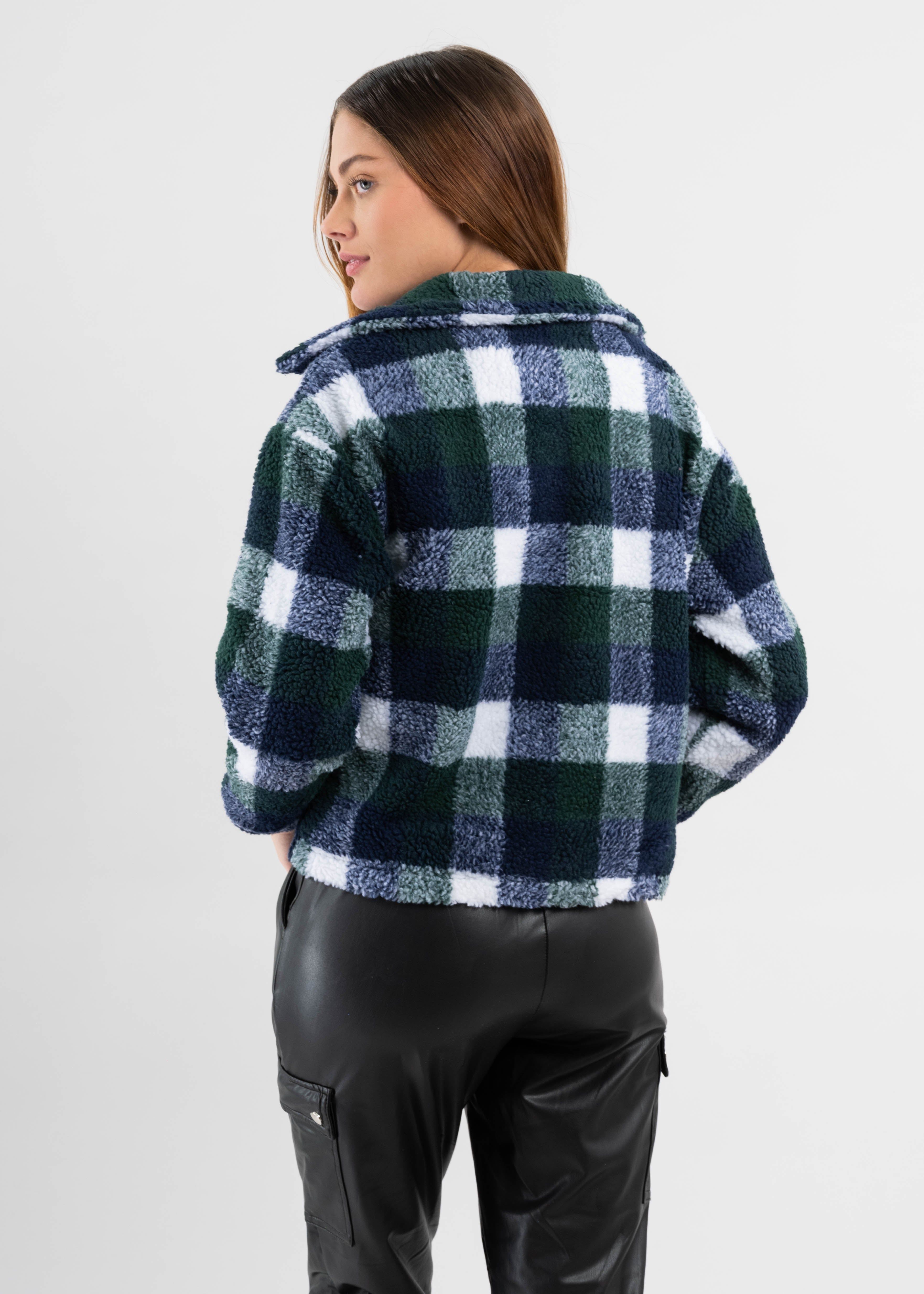 Chamarra peluche cuadros sold by Shasa product image thumbnail 4