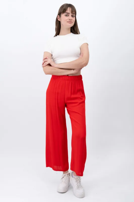 Pantalón Wide Leg Cintura Elástico sold by Shasa