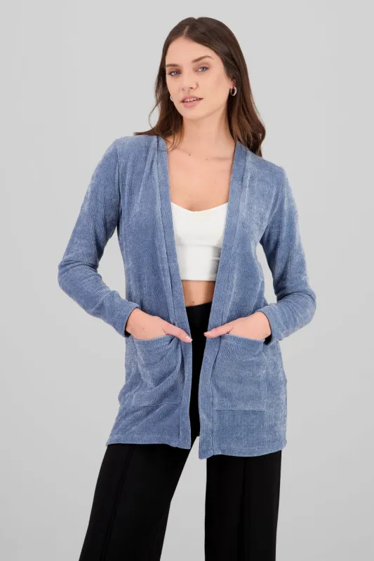 Cardigan bolsas detalle textura suave sold by Shasa