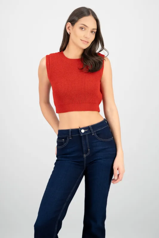 Crop top tejido de punto sold by Shasa