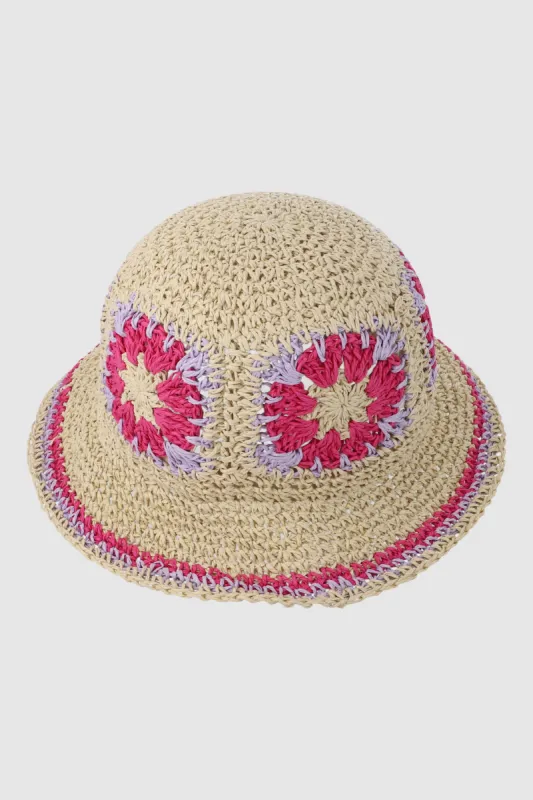 Bucket hat crochet flores sold by Shasa