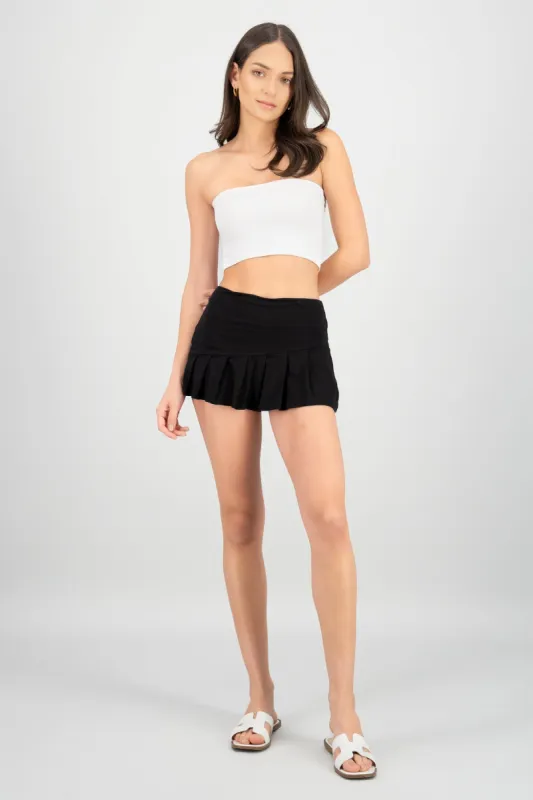 Falda short tableada diagonal sold by Shasa