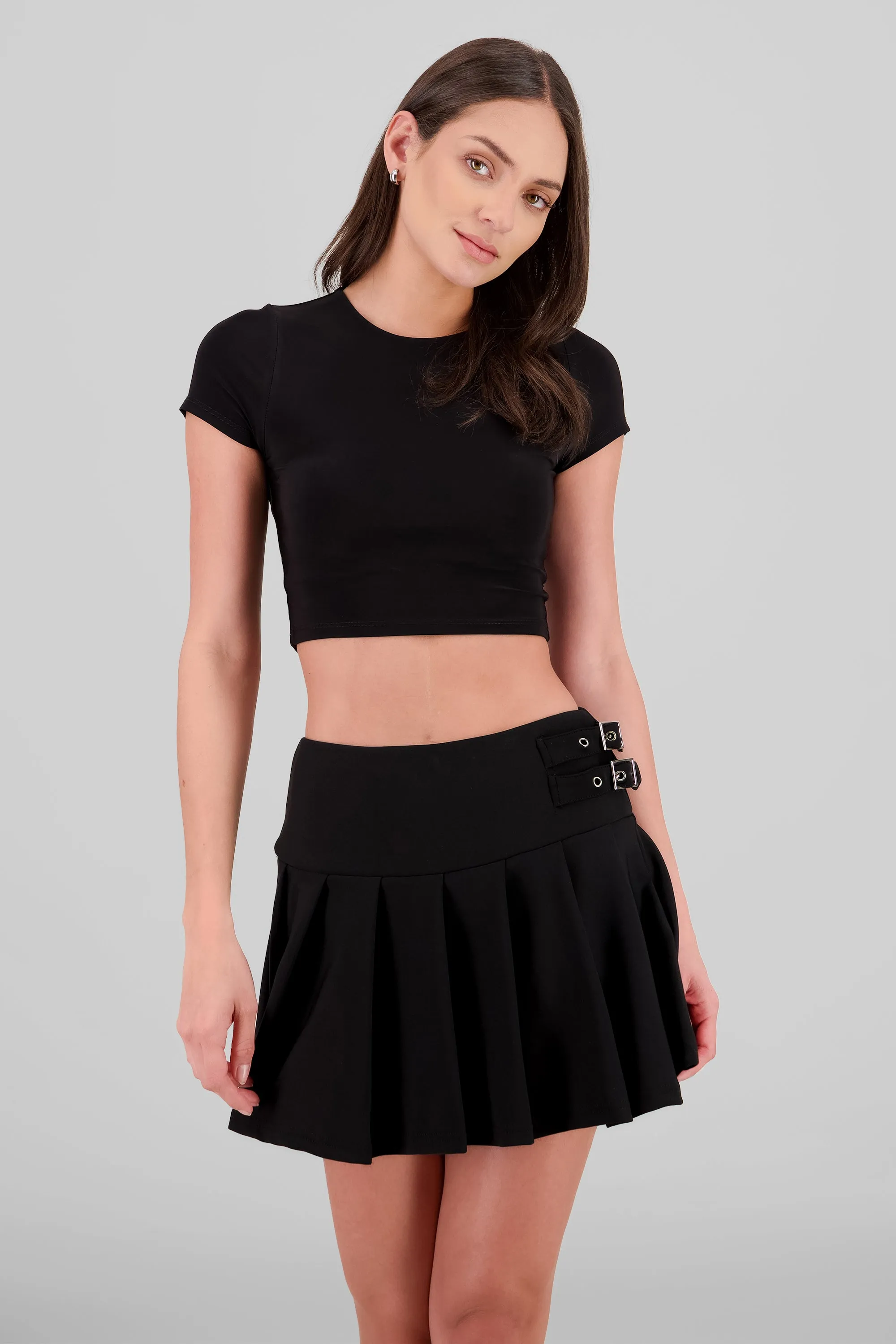 Top crop doble tela manga corta sold by Shasa product image thumbnail 2