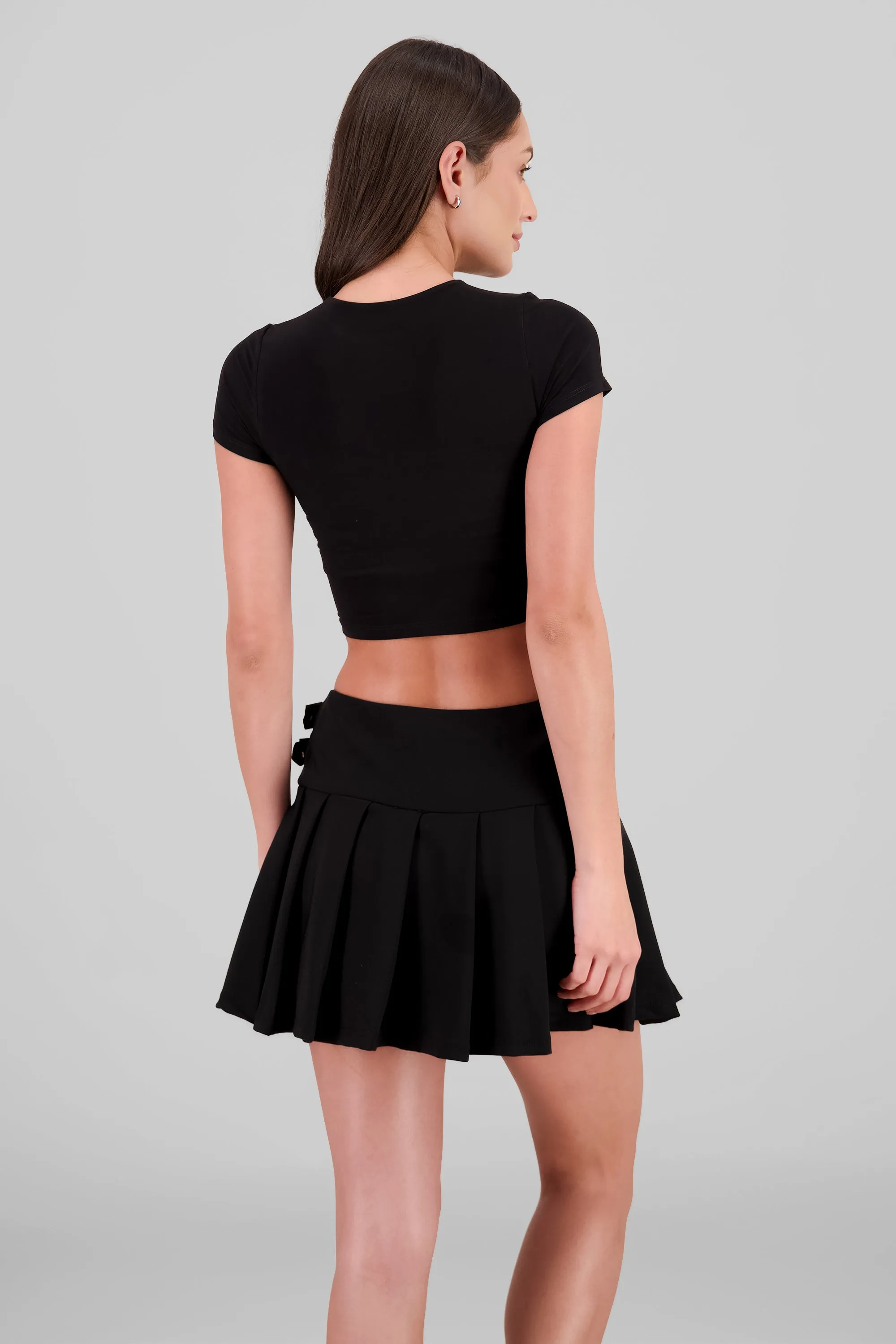 Top crop doble tela manga corta sold by Shasa product image thumbnail 4