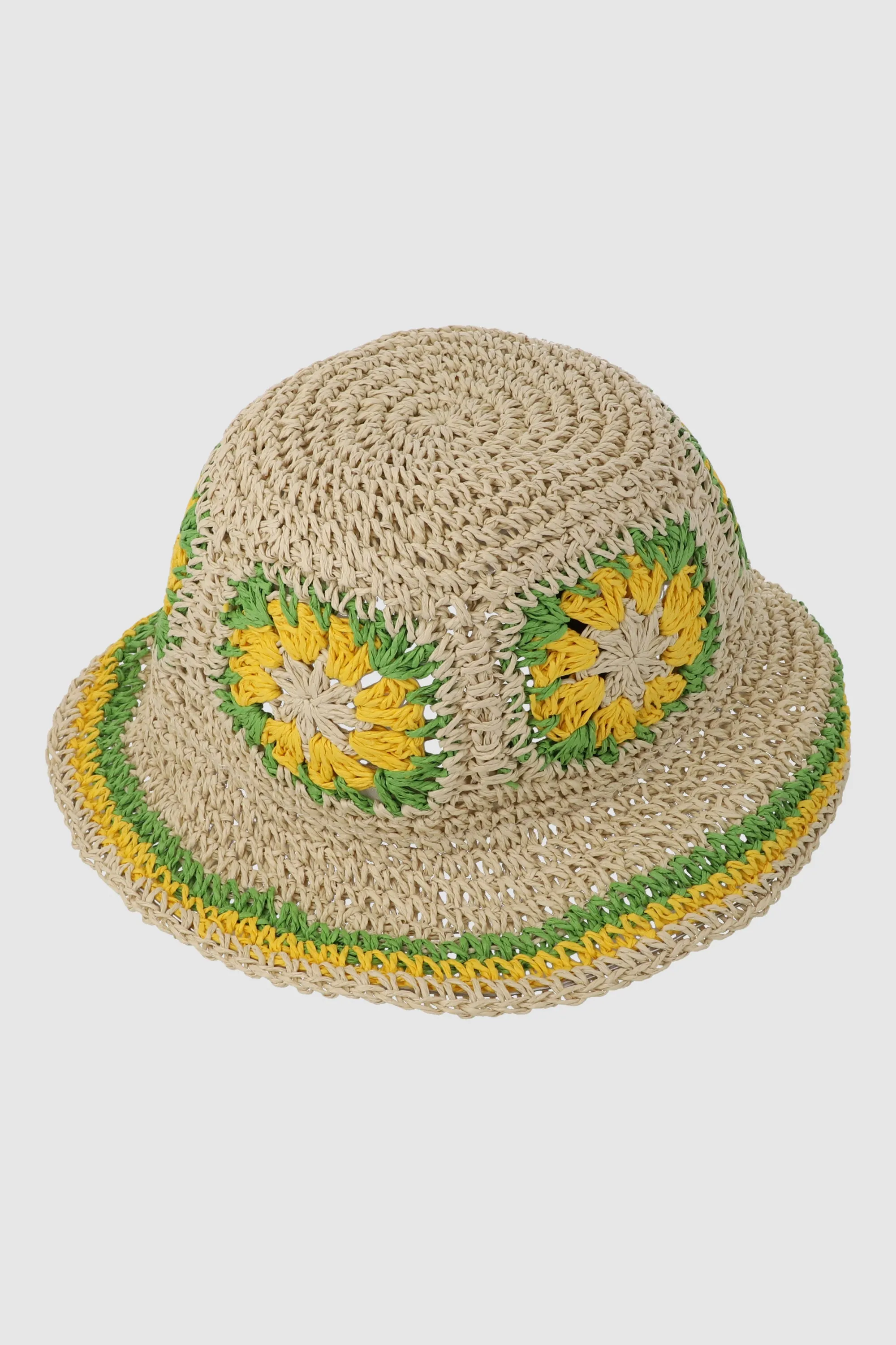Bucket hat crochet flores sold by Shasa