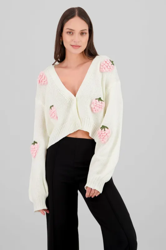 Cardigan fresas 3d sold by Shasa