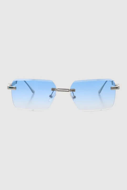 Lentes rectangulo rimless metal sold by Shasa