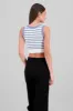 Crop Top De Rayas Sin Manga sold by Shasa
