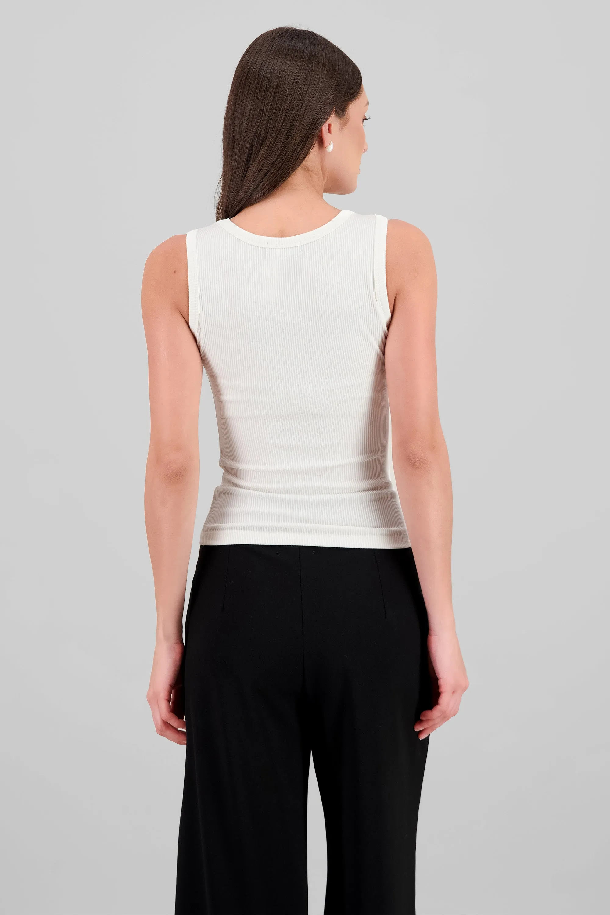 Tank top larga rib grueso hypsters sold by Shasa product image thumbnail 4