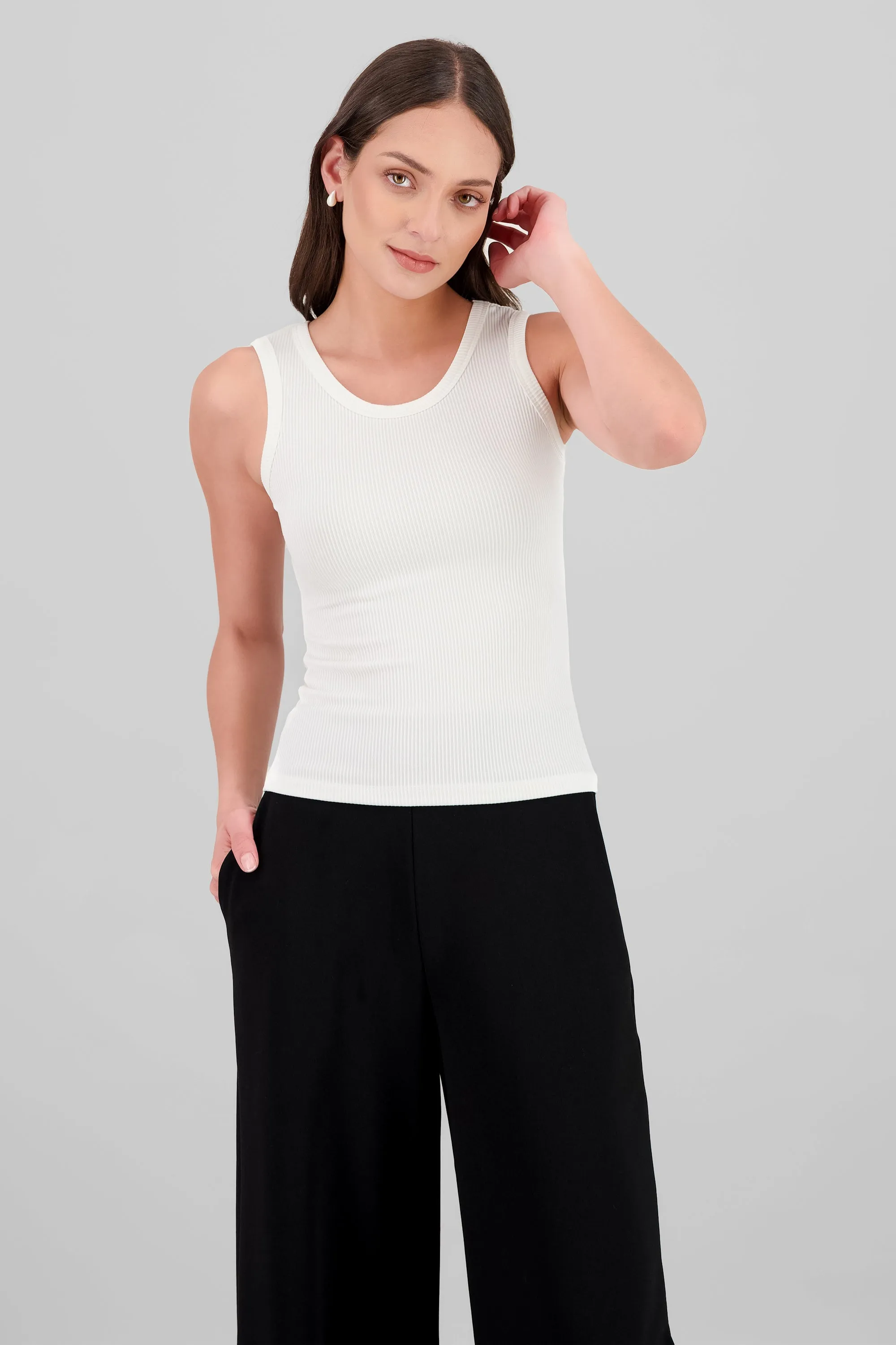 Tank top larga rib grueso hypsters sold by Shasa product image thumbnail 2