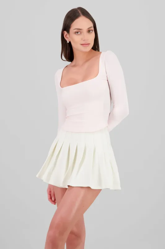 Blusa manga larga escote cuadrado sold by Shasa