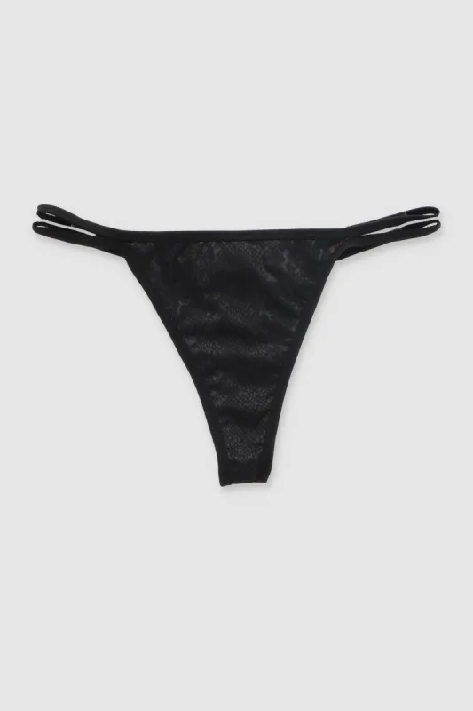 Tanga textura vibora sold by Shasa