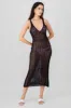 Vestido maxi tejido perlas sold by Shasa