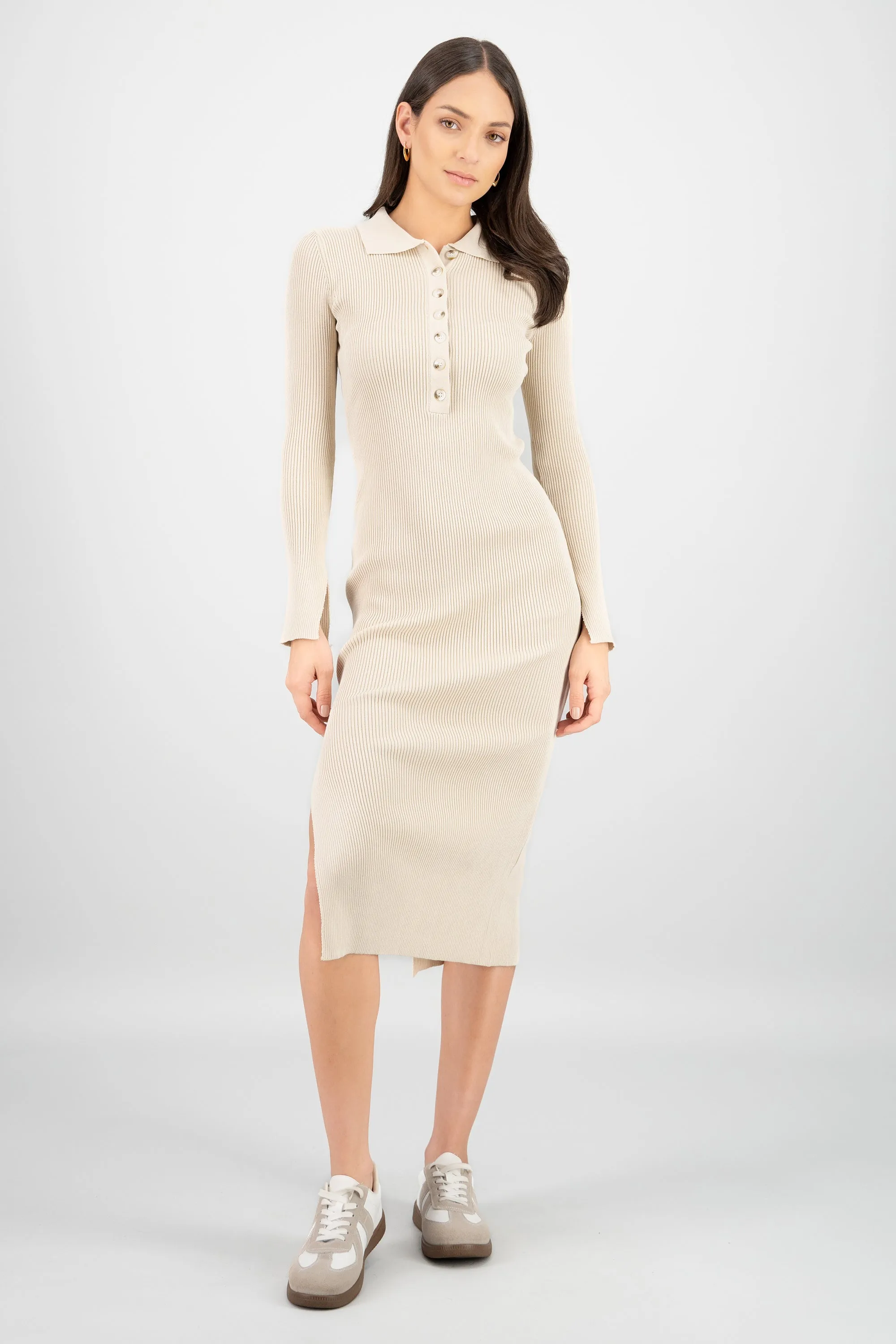 Vestido maxi tejido polo sold by Shasa