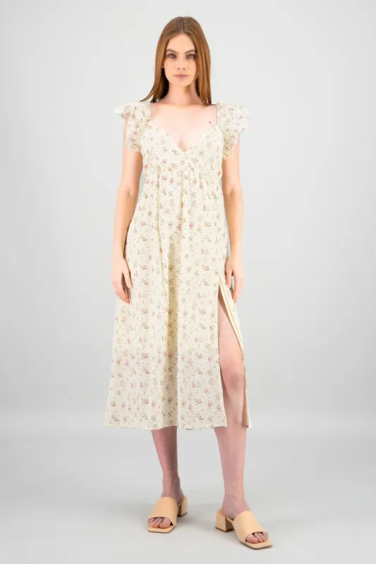 Vestido maxi flores sold by Shasa