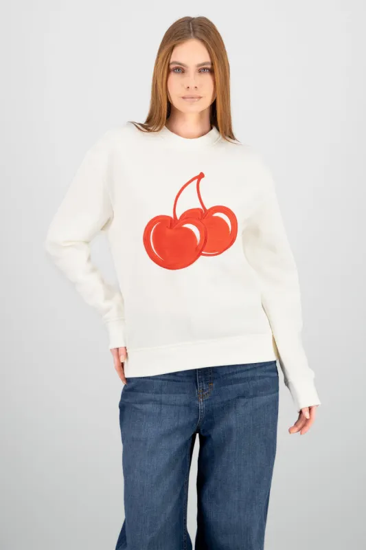 Sudadera oversize cereza textura sold by Shasa