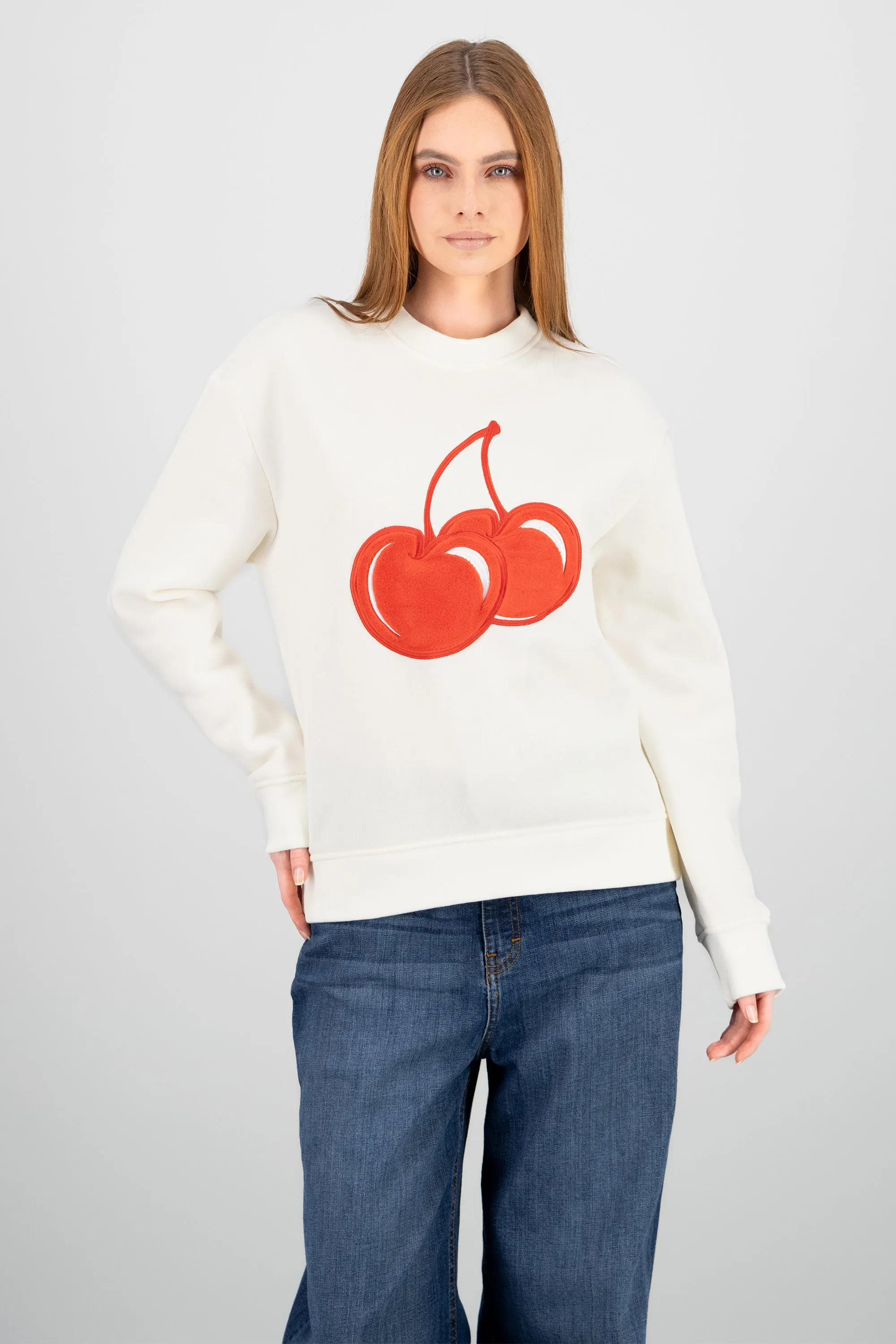 Sudadera oversize cereza textura sold by Shasa