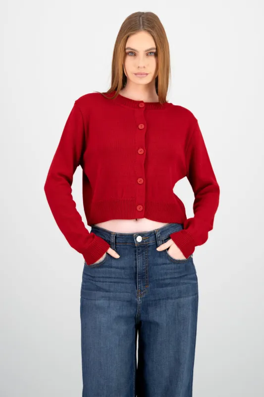 Cardigan botones liso sold by Shasa